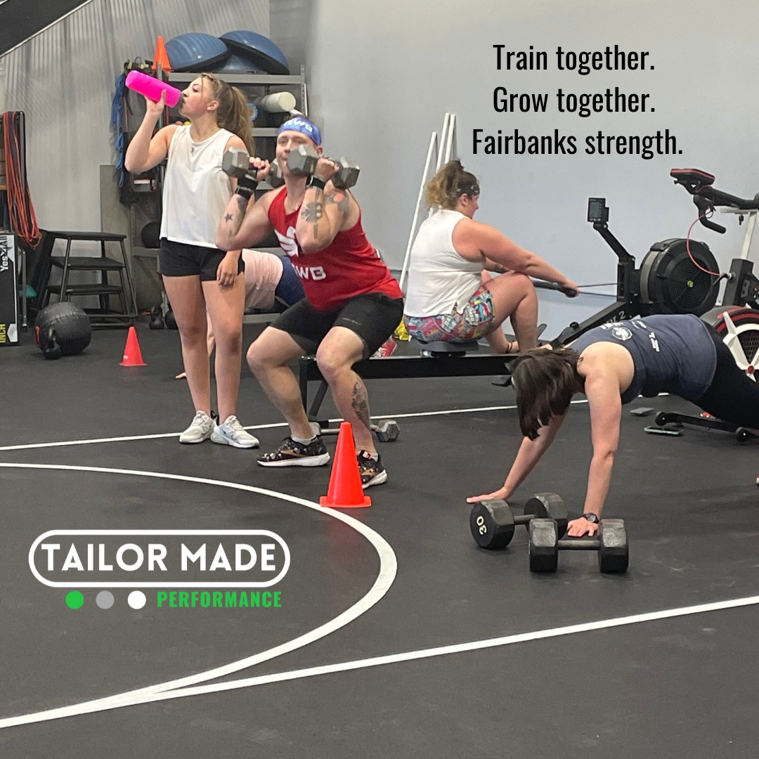 New to strength training in Fairbanks? You’re not alone — and you don’t have to train solo. 💪 At Tailor-Made Performance, we believe the strongest gains come with a support system. Training buddies and community. #FairbanksStrength #TailorMadePerformance #LiftingCommunity #StrengthTraining #tailormade4me
