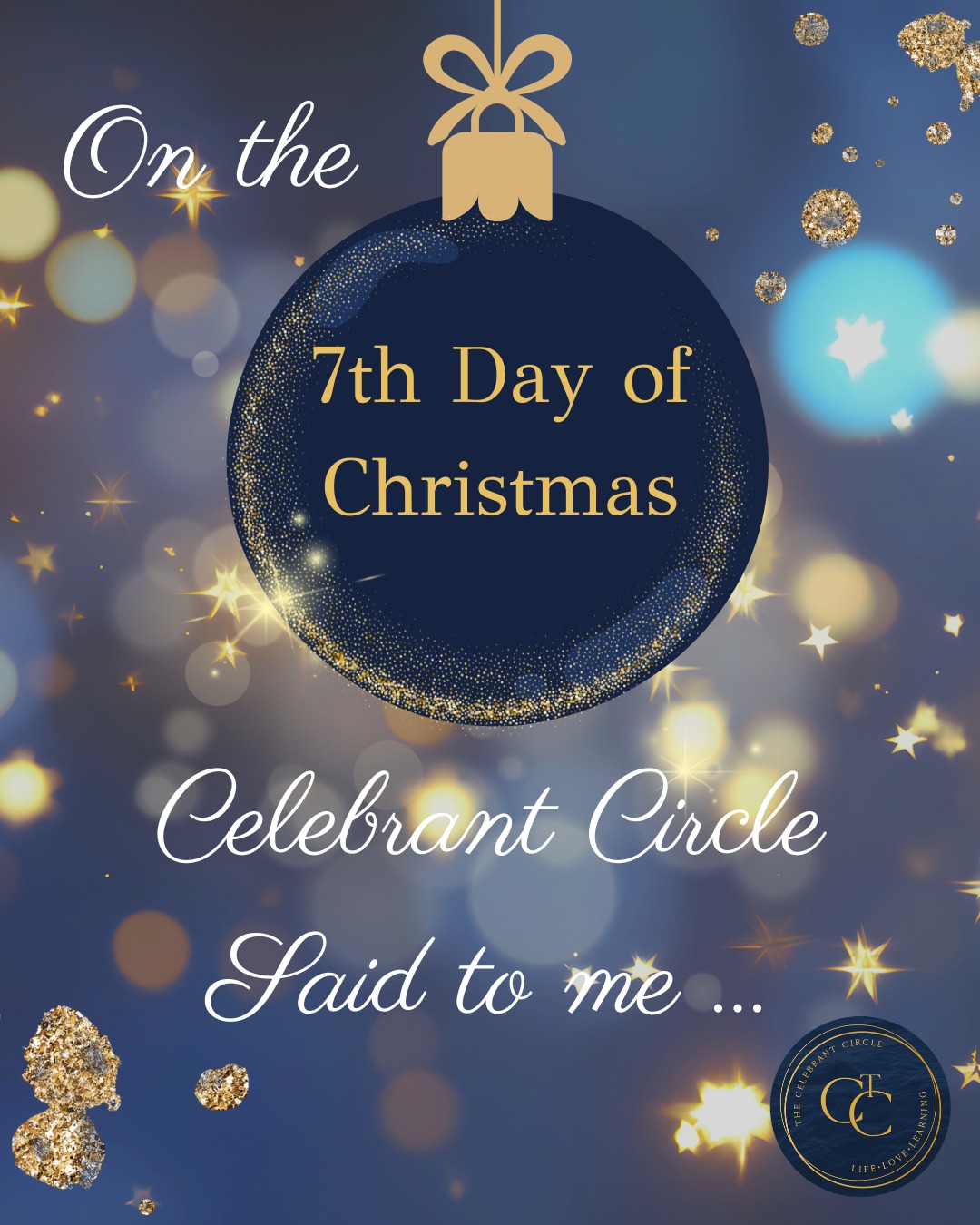 On the seventh day of Christmas, Celebrant Circle said to me…
How have you grown as a celebrant this year?
👉 Reflection is part of our craft. Share your insight, if you wish.
🧡
💙
#celebrantadvocate
#celebrantcircleuk
#celebranteducation