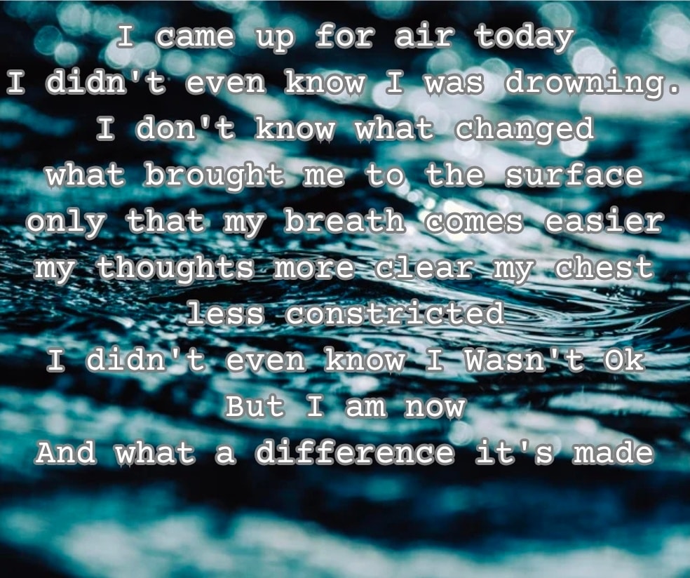 #poetry #diaryofapoet #diaryofanindieauthor #mentalhealth #mentalwellbeing #comingupforair #mentalgrowth🌱 #mentalshift