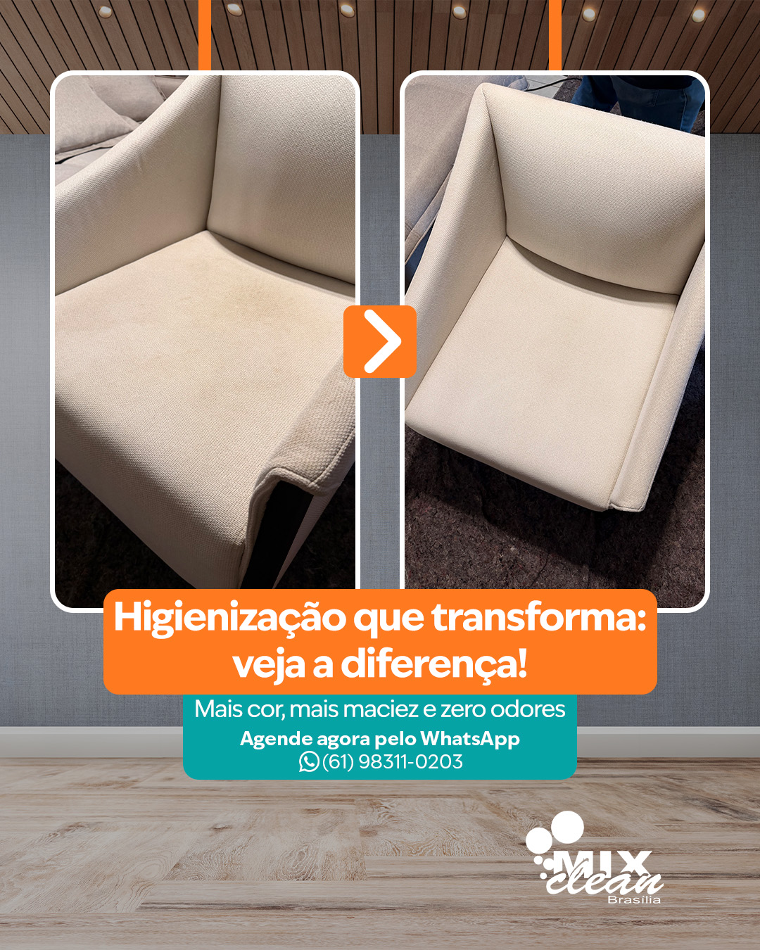 ✨ O conforto que você ama, com a limpeza que sua casa merece!
A higienização profissional da Mix Clean devolve maciez, cor realçada e elimina ácaros, manchas e odores sem agredir o tecido.
Seu estofado fica como novo, mais bonito, mais seguro e muito mais acolhedor.
Olha esse antes e depois! 😱👇
Quer sua poltrona assim também?
👉 Agende agora mesmo sua higienização!
📲 (61) 98311-0203
Mix Clean, Técnica, segurança e cuidado em cada detalhe.
#mixcleanbsb #higienizacaodepoltronas #antesedepois #limpezadeestofados #higienizacaoprofunda #mixclean #estofadolimpinho #cheirinhodenovo #brasiliadf #tapetes #renovacao #estofadoclean #casalimpa #limpezaprofissional #donasdecasa #cuidadoemcasa #estofado
