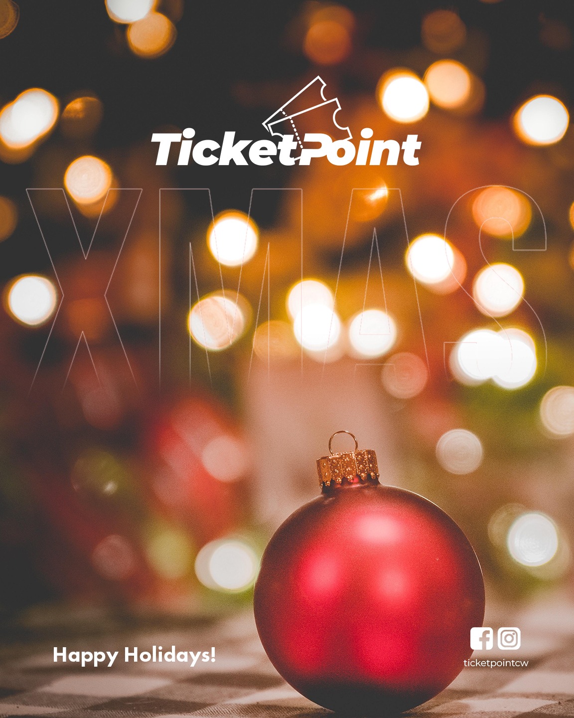 Holiday cheer and joyful moments are in full swing at Ticketpoint. We’re truly grateful for your loyalty—because of you, we turn event-ticket purchasing into a complete fan experience. It’s our mission and motto to deliver exceptional service, both online and in-store. Every great event starts with us, making Ticketpoint your first stop for parties, concerts, festivals, and sports events.
Thank you, fans! Here’s to the magic of December and unforgettable moments ahead. 🎄✨ ↔️ Swipe for season events. 🎟️ Tickets are now available: pay online and pick-up anytime or just visit our store in Zeelandia! 🎁Participate with every purchase to WIN the new iPhone 17 #christmasmagic #curacao
-------
Ticket Point is located at Zeelandia Mall, next to Building Depot. 𝗦𝘁𝗼𝗿𝗲 𝗛𝗼𝘂𝗿𝘀:▪️Tuesday/Wednesday 12:00 - 16:00,🔹Thursday/Friday 12:00 - 18:00🔺Saturday 9:00 - 18:00. #tickets #news #events2025