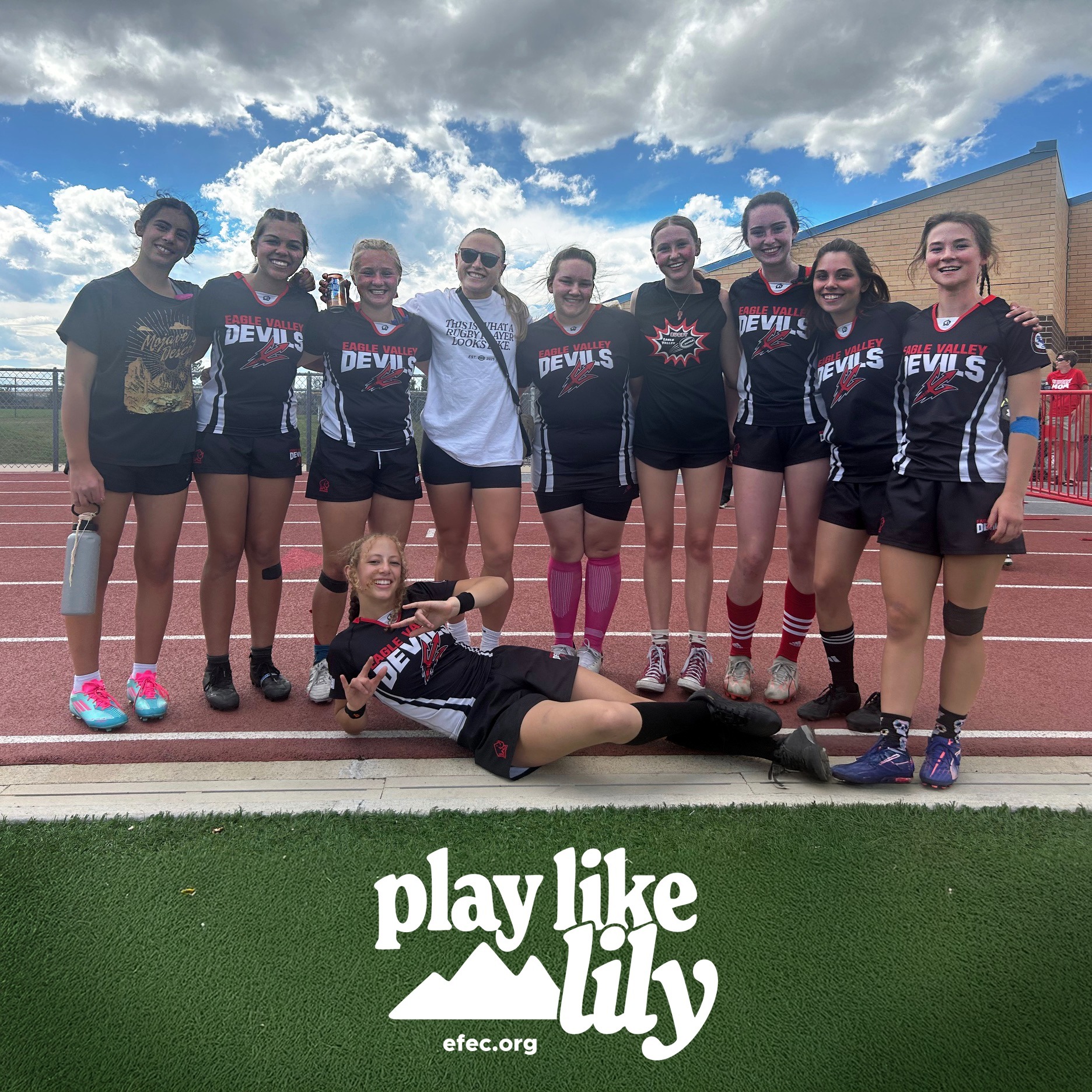 Congrats to Holy Minor and the @evhsdevils Women's Club Rugby team for receiving an EFEC Play Like Lily Grant to provide critical safety resources, rucking pads, tackle pads, uniforms, balls, and player scholarships.
The young woman in the white shirt is Cassidy Bargel, a Breckenridge native and scrum half for the U.S. Eagles during the 2025 Women's Rugby World Cup. Many of the EVHS rugby athletes had the opportunity to meet her earlier this year, and it has left such a lasting impression that I wanted to share that moment with you all.
"...We have been truly humbled and deeply grateful for the generosity your organization has shown in honor of Lily Demuth.
As a coach, I am continually inspired by the athletes who choose to join our squad. Many arrive having never participated in a team sport or any organized sport before. They often describe this program as a space where they feel supported, accepted, and challenged to grow...
Your donation will allow our program to be more accessible to students throughout our community, while also providing critical resources to improve safety through additional equipment. Beyond that, it supports a broader vision: encouraging more young girls in this valley to see themselves as athletes and to pursue opportunities in spaces that may feel unconventional, including full-contact sports like rugby. I do not know if words accurately describe what this funding means for us, but I do know that there is an accessibility to supplies and equipment that we have not been able to achieve on our own.
Thank you, on behalf of our entire squad, for your belief in our goals and message. Your commitment to the young people in this valley is inspiring, and you are appreciated for everything that you do." - Holly Minor & EVHS Rugby
Established in memory of Lily Sage DeMuth, EFEC's Play Like Lily Grants supports @eagle.schools coaches and physical education teachers in advancing athletic initiatives throughout Eagle County.
Learn more at:
https://www.efec.org/play-like-lily
#EFECgrants #PlayLikeLily