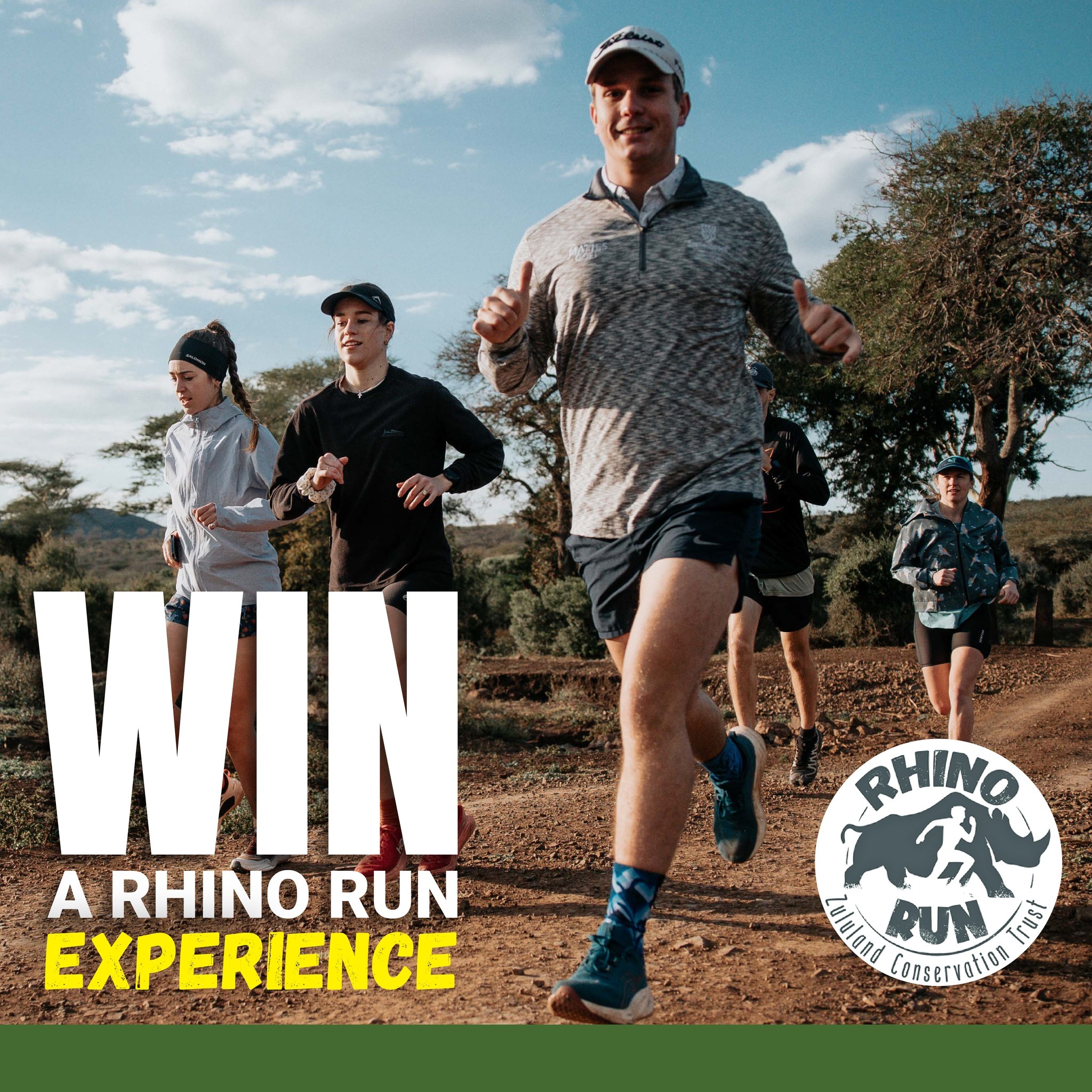 ...🔥 RHINO RUN GIVEAWAY 🔥
Run for something that matters. 🦏🏃♂️
We’re giving one legend the chance to WIN a Rhino Run Experience — a proper trail run out in the wild, where every step supports rhino conservation.
Experience the wild trail, raw, untamed, and right out there in nature.
HOW TO ENTER:
👉 Head to our website: khakibush.com/your-free-emag (LINK IN BIO)
👉 Navigate to Competitions
👉 Enter your details and follow the steps — and you’re in.
Run free. Run with purpose. Run for conservation.
Good luck out there. 🌿
#KhakiBush #RhinoRun #RunWild #OutdoorLifeSA #TrailRunning #ConservationFirst #BushLife #KhakiBushCompetition