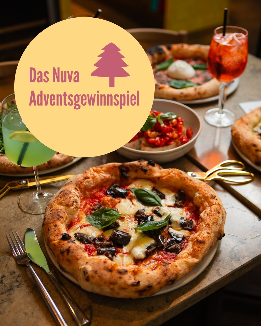 🎄✨ Das große Nuva Adventsgewinnspiel ✨🎄
Wir verschenken das, was am schönsten ist: einen gemeinsamen Abend bei Nuva. 🧡
Gewinne ein Abendessen für dich & deine zwei besten Freunde – Pizza, gute Stimmung und Nuva-Feeling inklusive. 🍕🥂
So machst du mit:
👉 Folge uns
👉 Tagge 2 Freunde in den Kommentaren
👉 Mit etwas Glück gewinnen 🍀
🎁 Auslosung am 24.12.
Mach mit, teil den Genuss und feier den Advent gemeinsam.
Buona fortuna! ✨
#nuva #adventsgewinnspiel #gewinnspiel #friendsandfood #pizzalove #communitylove