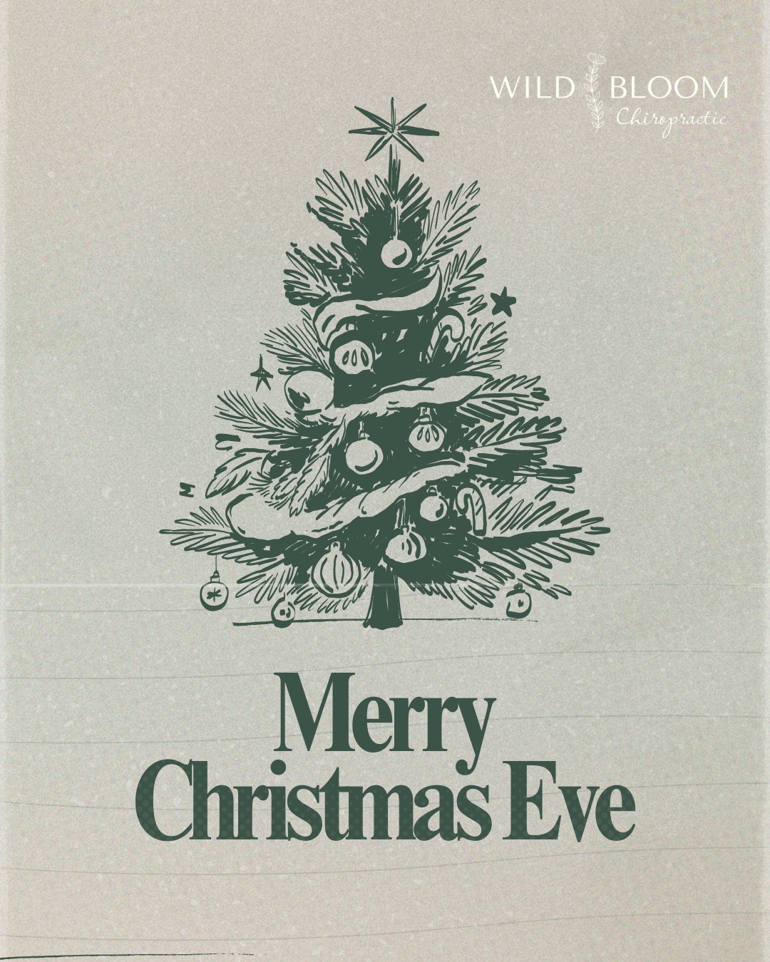The holidays can be busy, but your nervous system doesn’t need more stress.
This Christmas Eve, give yourself permission to slow down, be present, and enjoy what’s right in front of you.
We’ll miss seeing you while we’re on break and look forward to caring for you again soon. Wishing you a peaceful Christmas Eve.
.
.
.
#chiropractic #gallatintn #sumnercounty #christmaseve #christmas #merrychristmas #wildbloomchiro
