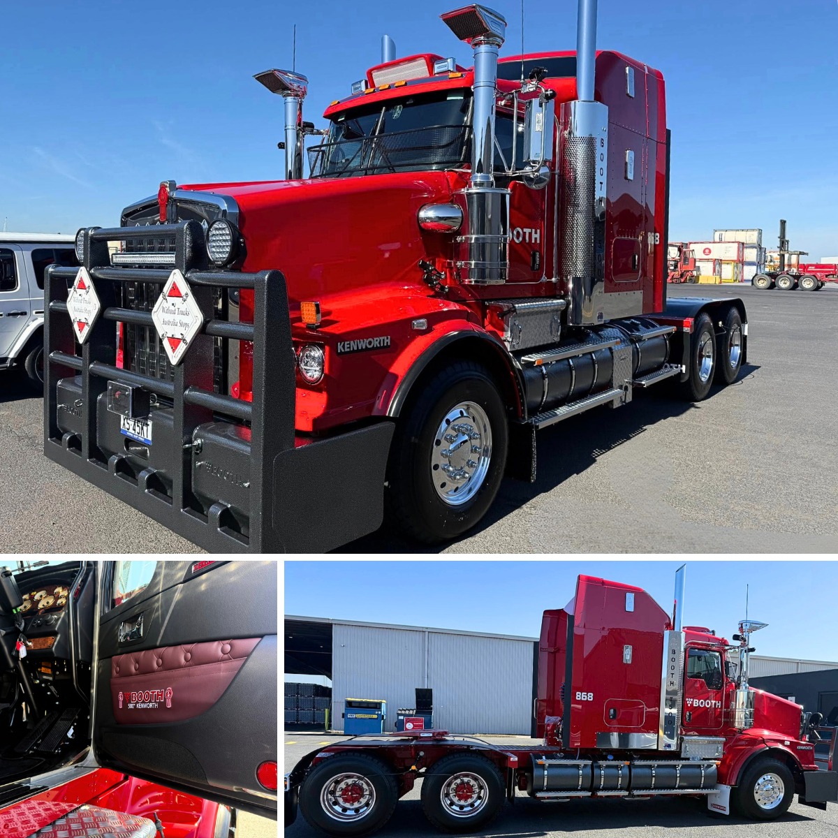 New @booth_transport Kenworth! 🔥
This gorgeous truck is built tough and finished right. 💪 Equipped with a bullbar and fuel tanks coated in the Shingleback Coating System - Indiana Black Silver colour, delivering durability and standout style.
✅ Exceptional toughness
✅ Scratch resistance
✅ Colour stable
✅ Super easy to clean
Protect your investment with a coating that works as hard as your truck does.
For more information visit: https://www.shinglebackcs.com.au/
#ShinglebackCoatingSystems #ShinglebackCoating #Arkote #BoothTransport #Kenworth #BigRig #Durable #Coatings #PowderCoating #FuelTanksCoating #BullBarCoating #ProtectiveCoatings #SurfaceTreatment #Truck #TruckLife #AussieTrucking