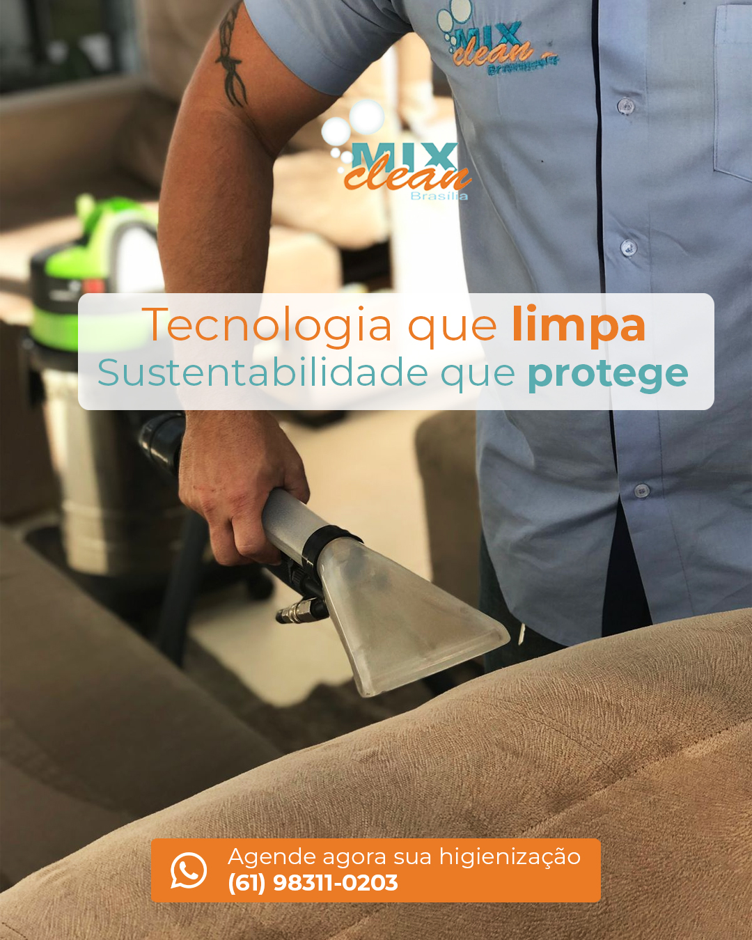 💧 Cuidar da sua casa também é cuidar do planeta.
Na Mix Clean, cada etapa do processo de higienização foi pensada para unir resultado, segurança e sustentabilidade. Utilizamos produtos 100% biodegradáveis, que não agridem o meio ambiente, nem oferecem riscos à sua saúde ou ao seu estofado. 🌿
Além disso, nossos equipamentos de alta tecnologia garantem uma limpeza profunda e eficiente, com menor consumo de água e energia, uma escolha inteligente para quem busca um serviço de qualidade com consciência ambiental.
🧼 O resultado? Um estofado livre de ácaros, manchas e odores, e uma casa mais saudável para você e sua família. Com a Mix Clean, o seu conforto e o equilíbrio com o meio ambiente andam lado a lado. 🌎
💬 Agende sua higienização hoje mesmo e experimente o poder da tecnologia limpa!
Na Mix Clean, cada detalhe faz diferença. Limpamos, higienizamos e protegemos seus estofados e tapetes com tecnologia, cuidado e sustentabilidade.
🌿 Produtos biodegradáveis
📲 Agende sua limpeza agora mesmo: (61) 98311-0203
🌐 www.mixcleanbsb.com.br
🚚 Coleta e entrega em todo o DF
#MixCleanBSB #TecnologiaQueLimpa #Sustentabilidade #ProdutosBiodegradáveis #EstofadoLimpo #LavagemDeEstofados #CasaLimpaValeMais #LimpezaEcológica #HigienizaçãoProfissional #BrasíliaDF #MixCleanExperiência