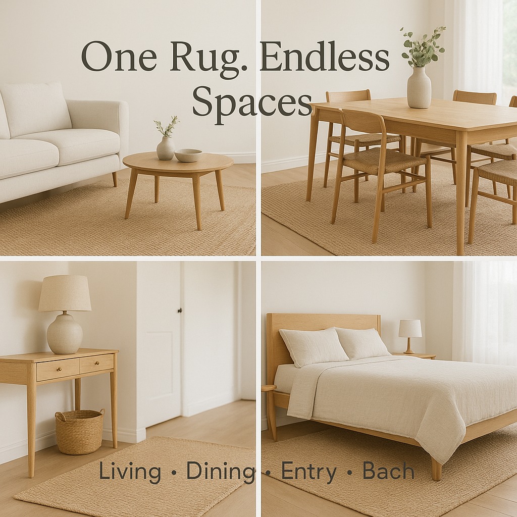 One rug. So many ways to style it.
Living room. Dining area. Entryway.
Even the holiday bach.
Our jute rugs are designed to move with your space and your lifestyle â not lock you into one look.
Style it once. Love it everywhere. www.nestwraps.co.nz