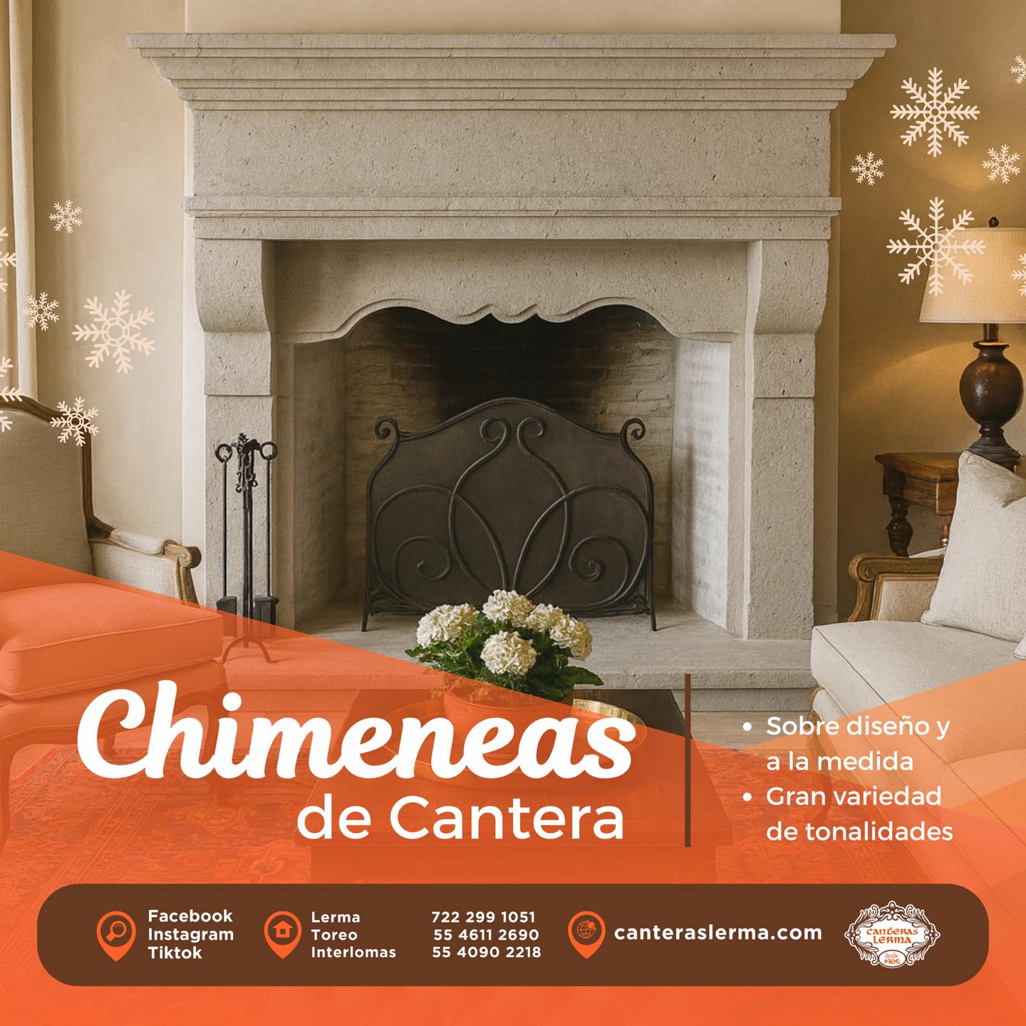 Disfruta la temporada con la calidez de una chimenea a la medida. 🧡🏡 Transforma tu hogar hoy mismo. 📲 https://www.canteraslerma.com
✅ Cantera 100% nacional
✅Hechas sobre diseño y a la medida
#CanterasLerma #ChimeneasDeCantera #PiedraNatural #ArquitecturaTradicional #chimenea #hechoenmexico #diseñomexicano