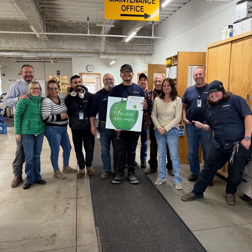 Congratulations to Manuel Panuco Moreno, Regional Lead Custodian at ECSD Facilities Maintenance Department, for receiving one of November's EFEC Apple Awards! Your hard work, positive attitude, and integrity make ECSD a brighter place! Thank you for going above and beyond!
EFEC's Apple Award winners are awarded $500 thanks to our sponsors:
@alpinebank, @vailmtn, @beavercreek, The Zimmel Family Foundation, and Project Funway! Thank you, sponsors!
#efecappleawards
EFEC | Be Part of the Solution
Supporting our local @eagle.schools teachers, students, and schools
