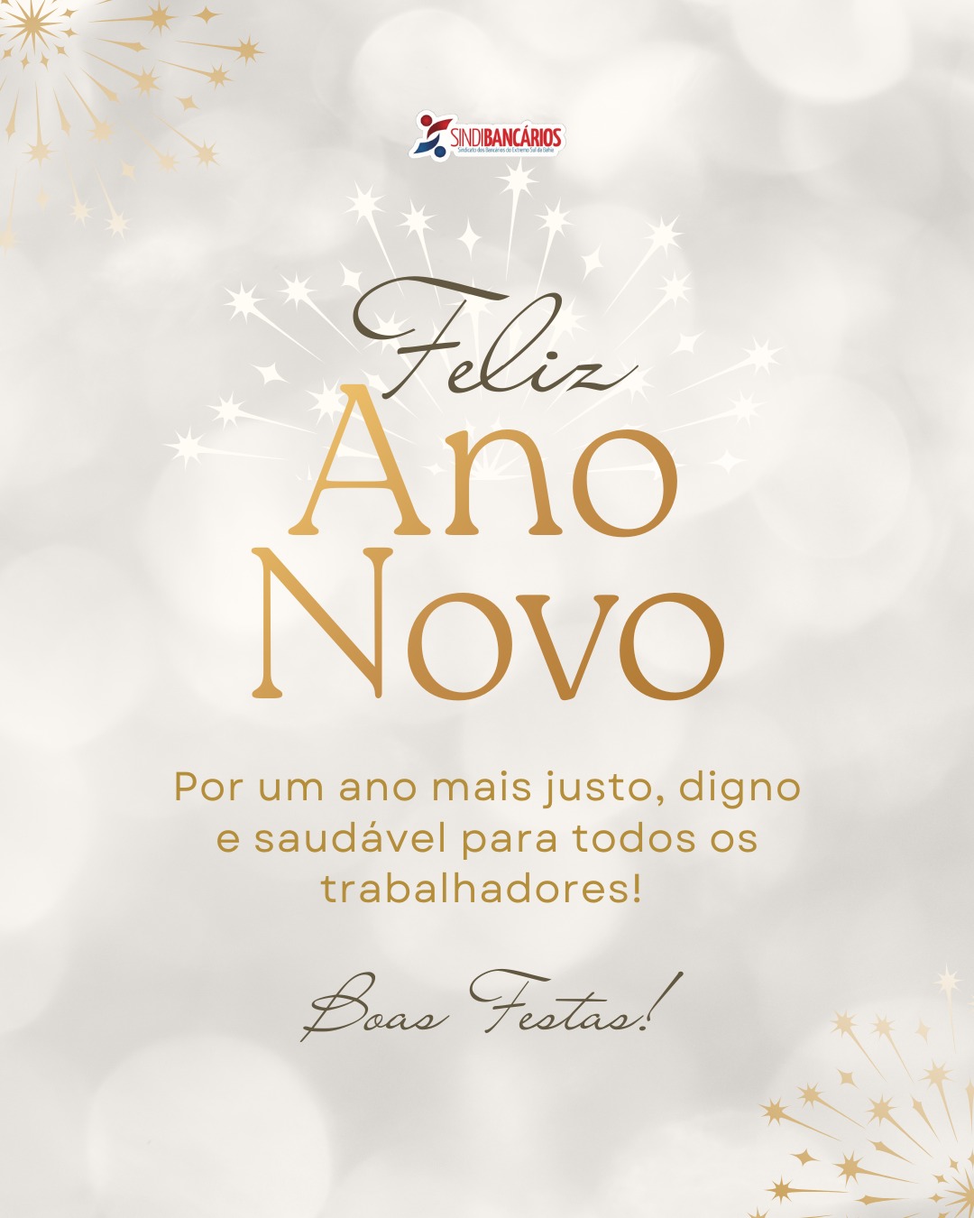 Que o próximo ano seja de menos exploração e mais respeito. De trabalho digno, jornada humana e saúde preservada.
Seguiremos na luta por um ano mais justo, digno e saudável para todas e todos os trabalhadores.
✊ Direitos se defendem todos os dias.