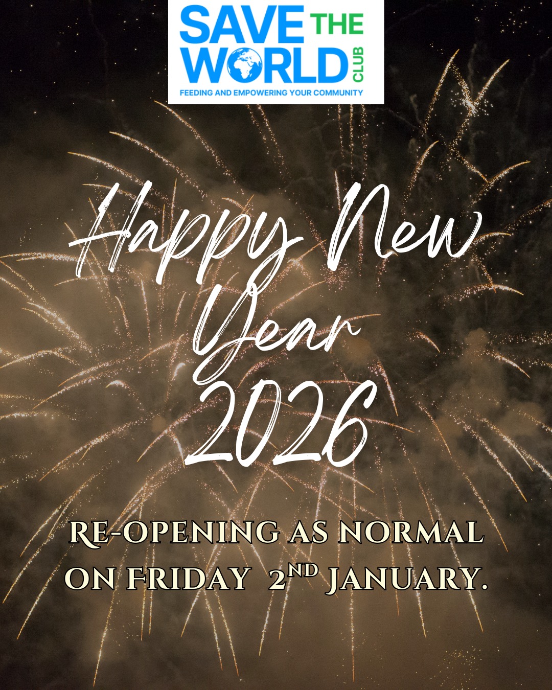 Happy New Year!🎉
Our team wishes you a joyful year ahead filled with hope, kindness, and new opportunities!
Have a fantastic day from the STWC team!
#kingstonuponthames #kingston #surbiton #tolworth #newmalden #chessington #environment #environmental #charityshop #Reuse #Repair #Upcycle #PreLoved #Retro #Vintage #TemporaryClosure