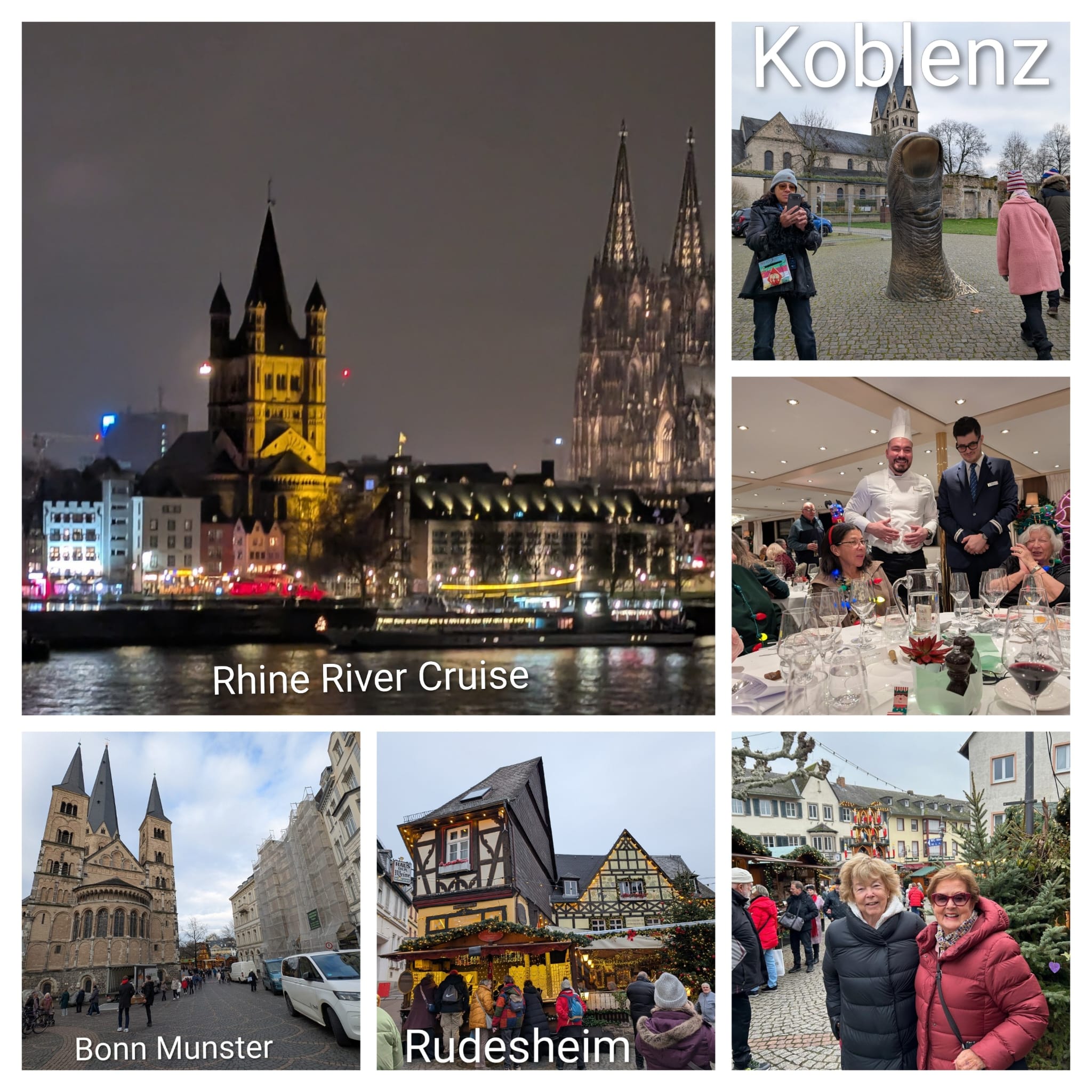 What an amazing Rhine Christmas River Cruise some of our members had taken last week! Pretty light, tasty cuisine, delectable desserts, and stunning holiday scenery.
We're a unique club where visiting other countries is just one of the many things we organize. It's not too late to join our club! www.iwcbarcelona.com
#IWCBBarcelona #IWC_Barcelona #RhineCruise