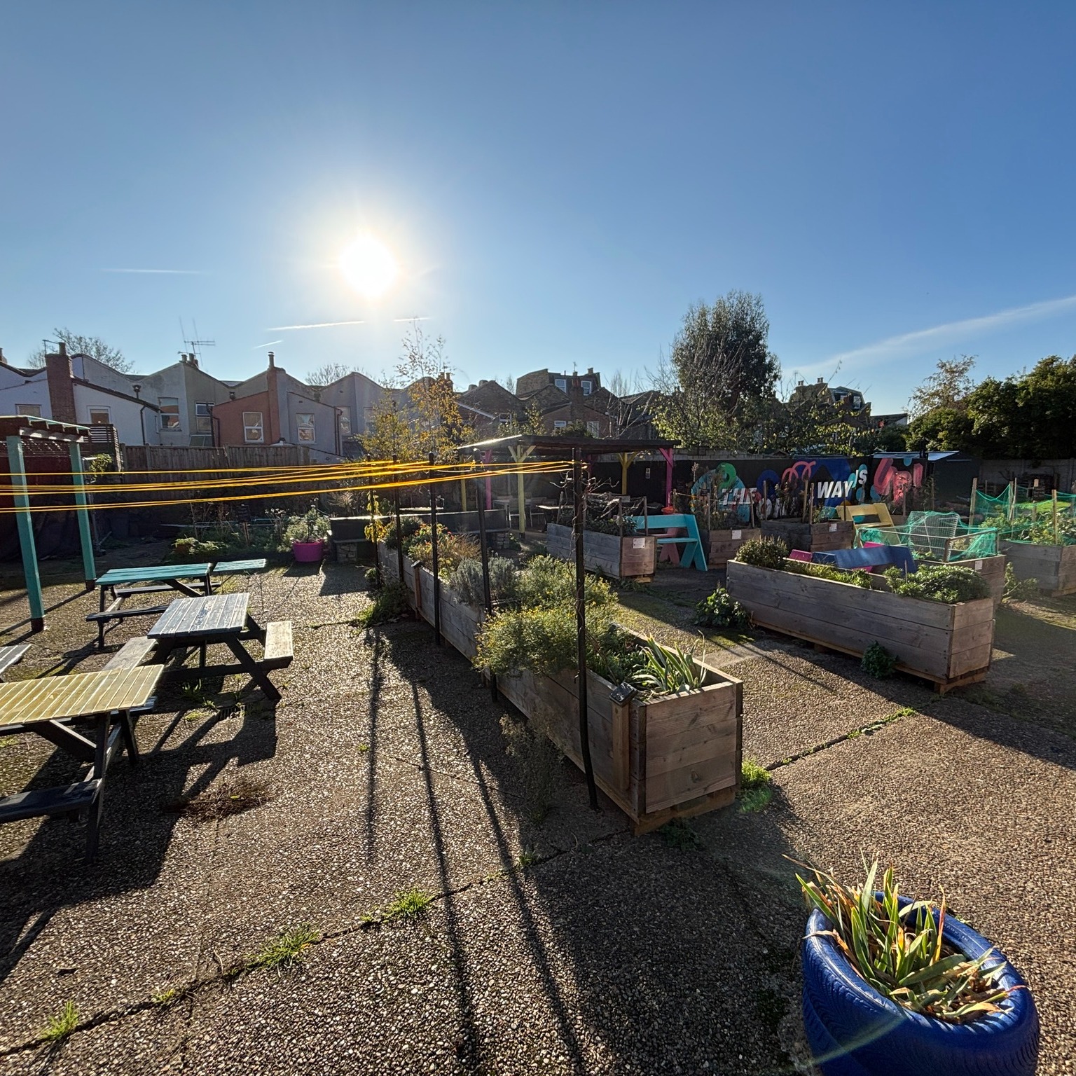 School's out, as is work for many of you - so pop in to #theUPgarden over the next few days - enjoy an urban green stroll, a chat, a picnic, our fußball table, mud lab, analogue & digital nature trail, community piano & book exchange - before we close on Christmas Eve!