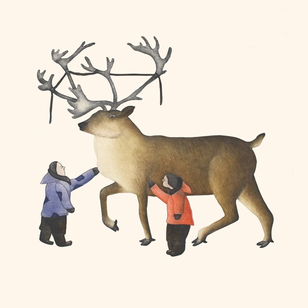 Enjoy enchanting tales from the Arctic through the #artwork of Inuit graphic artist and master printmaker ᑲᕙᕙᐅ ᒪᓄᒥ / Qavavau Manumie at Edgelands this winter!
Qavavau is best known for his exquisitely executed #prints and #drawings which depict stories from Inuit oral tradition and his own unique reflections on living in the Arctic alongside a host of extraordinary #wildlife and landscapes.
🌟Check out our From Ice Flows to Shore: Tales from the Arctic Exhibition to see some of Qavavau’s beautiful prints which are exclusively available within the UK via Edgelands.
🌎 You can also get in touch with our team to explore the full collection of Qavavau’s artworks including vintage prints and new releases!
✨To Learn More :: Links in Bio ✨
.
.
.
.
.
.
.
✨ Limited edition prints currently available :: Enquiries Welcome ✨
❄ ᑲᕙᕙᐅ ᒪᓄᒥ / Qavavau Manumie, Caribou Rescue (2019). Etching & Aquatint Print © Qavavau Manumie
❄ ᑲᕙᕙᐅ ᒪᓄᒥ / Qavavau Manumie, Song of Abundance (2018). Stonecut Print © Qavavau Manumie
❄ ᑲᕙᕙᐅ ᒪᓄᒥ / Qavavau Manumie, Gathering Berries (2022). Stonecut & Stencil Print © Qavavau Manumie
❄ ᑲᕙᕙᐅ ᒪᓄᒥ / Qavavau Manumie, Icy Treat (2022). Stonecut & Stencil Print © Qavavau Manumie