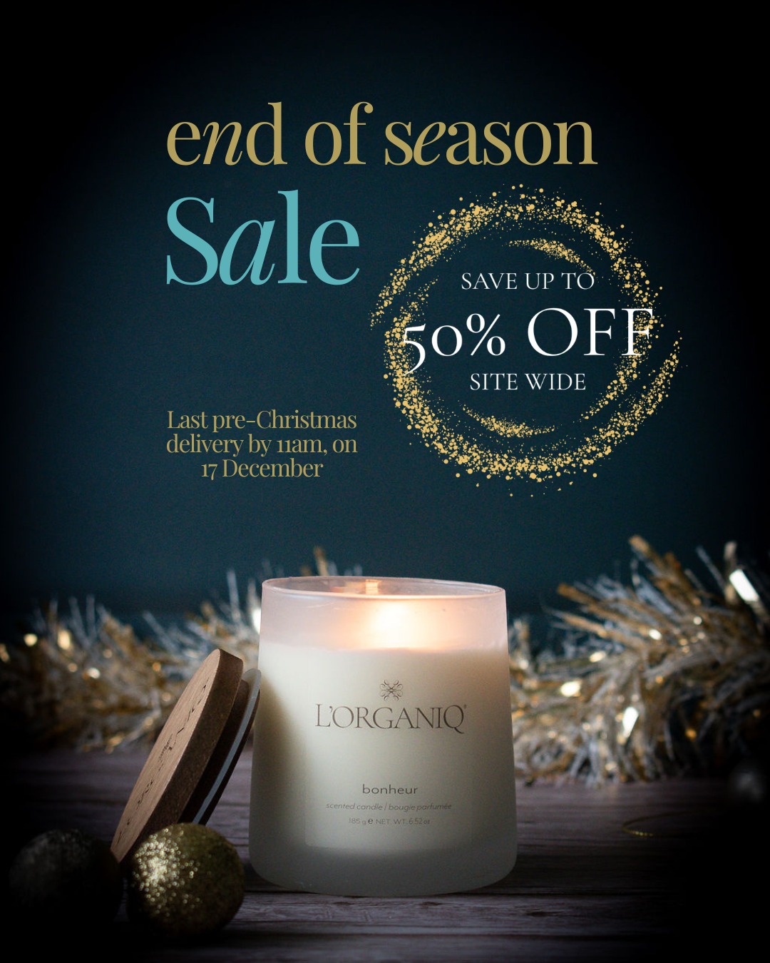 Don't miss our pre-Christmas delivery 📦🎄
Order by 11am on 17 December to guarantee delivery of your gifts before the big day.
Save up to 50% off site wide, plus FREE shipping on orders £30+
#christmassale #sale #naturalskincare #veganbeauty #lorganiq