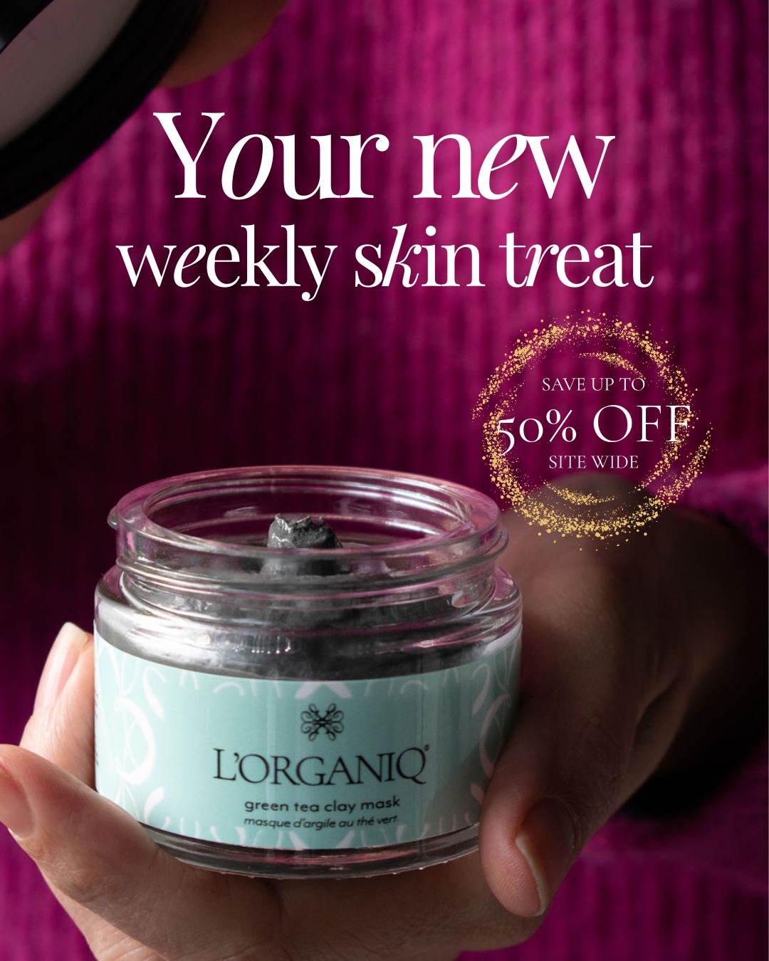 Your new weekly skin treat 💚
Clear blocked pores, draw out daily impurities, reduce redness and boost your skin with the power of antioxidant-rich green tea with this weekly mask treatment.
Save up to 50% off site wide, plus FREE delivery on orders £30+
#greenteaclaymask #weeklyskintreatment #naturalmasks #unblockpores #clearskin #lorganiq