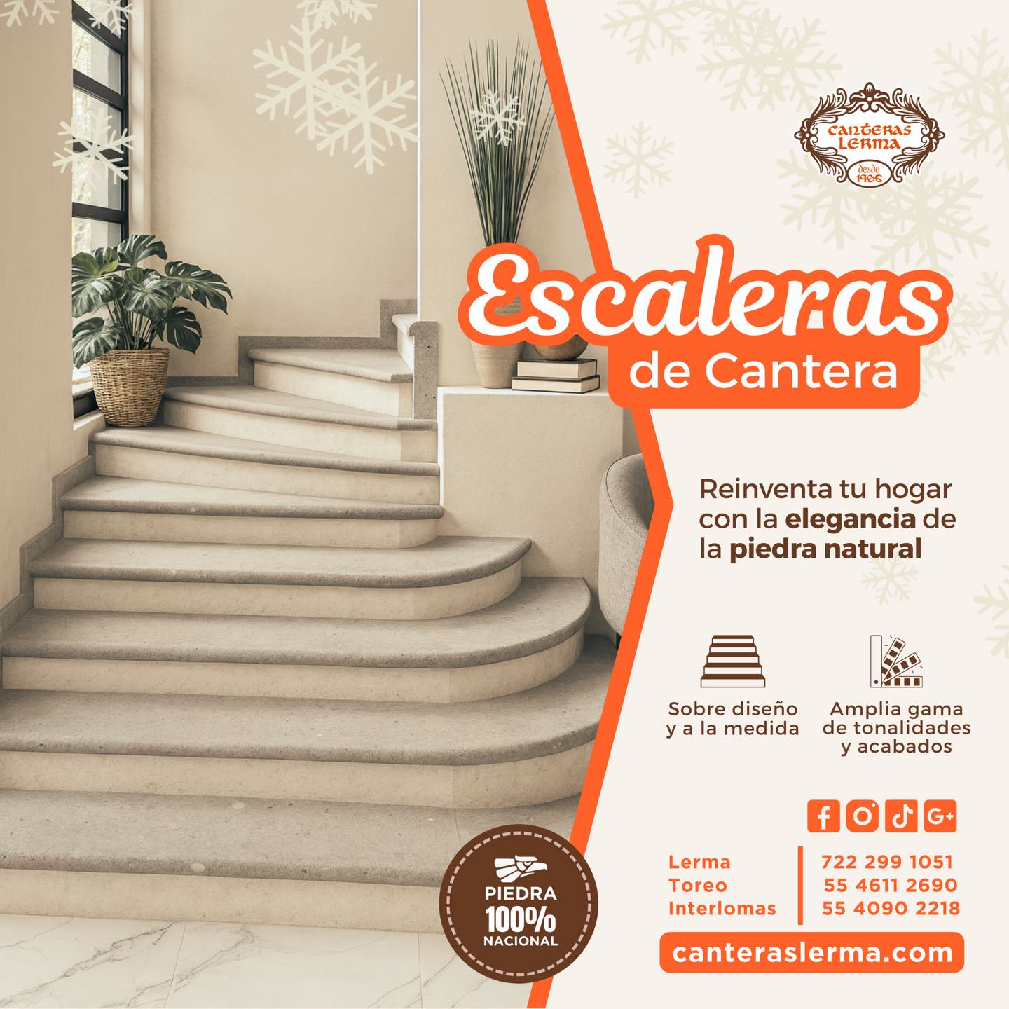 Escaleras de cantera hechas a la medida de tu proyecto 🧡🏡. Creamos escaleras de piedra natural con precisión arquitectónica y acabados de alto nivel. 📲 https://www.canteraslerma.com
✔️ Diseño personalizado
✔️ Cantera natural
✔️ Fabricación sobre proyecto
📩 Solicita tu cotización hoy.
#CanterasLerma #EscalerasDeCantera #CanteraNatural #DiseñoAMedida #cantera #ArquitecturaResidencial #PiedraNatural
