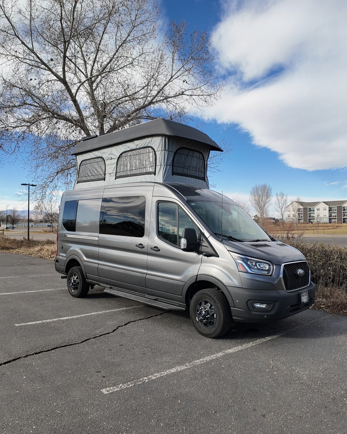 This Ford Transit got the full Colorado Camper Van treatment complete with our world's best pop top with 4 season functionality and a full custom built interior. The interior includes a sink, induction cooktop, a dining area that converts into a bed, outdoor shower, and a ton of storage! For more information on this build or on what we can build for you, reach out to our team!
#coloradocampervan #poptop
#vanconversions #vanbuilders #vanfam #vanlife