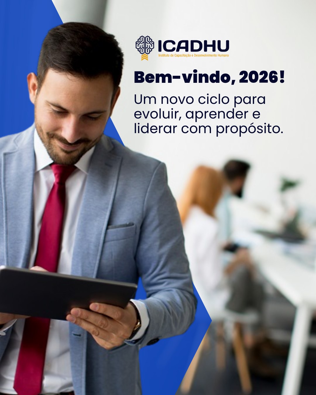Feliz Ano Novo! ✨
Que 2026 seja um ano de maturidade profissional, crescimento sustentável e muita evolução para você e sua equipe.
O ICADHU entra neste novo ciclo com a mesma missão: formar líderes, desenvolver equipes e transformar ambientes de trabalho em espaços mais humanos, produtivos e colaborativos.
Estamos prontos para caminhar com você este ano.
🚀 Vamos juntos?
#ICADHU #DesenvolvimentoHumano #Liderança #Equipes #NovoAno #CrescimentoProfissional #Gestão #RH #ClimaOrganizacional