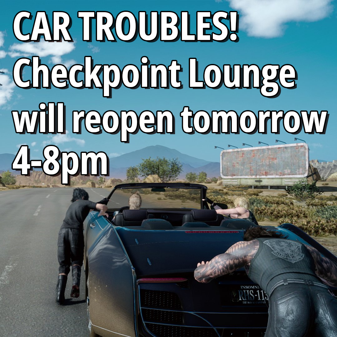 Hey Gamers, dealing with some issues today! Unfortunately, it doesn't look like we'll be making it for our normal hours tonight. We plan to reopen again tomorrow (Wed, 12/17) at our usual 4-8pm!
Apologies!