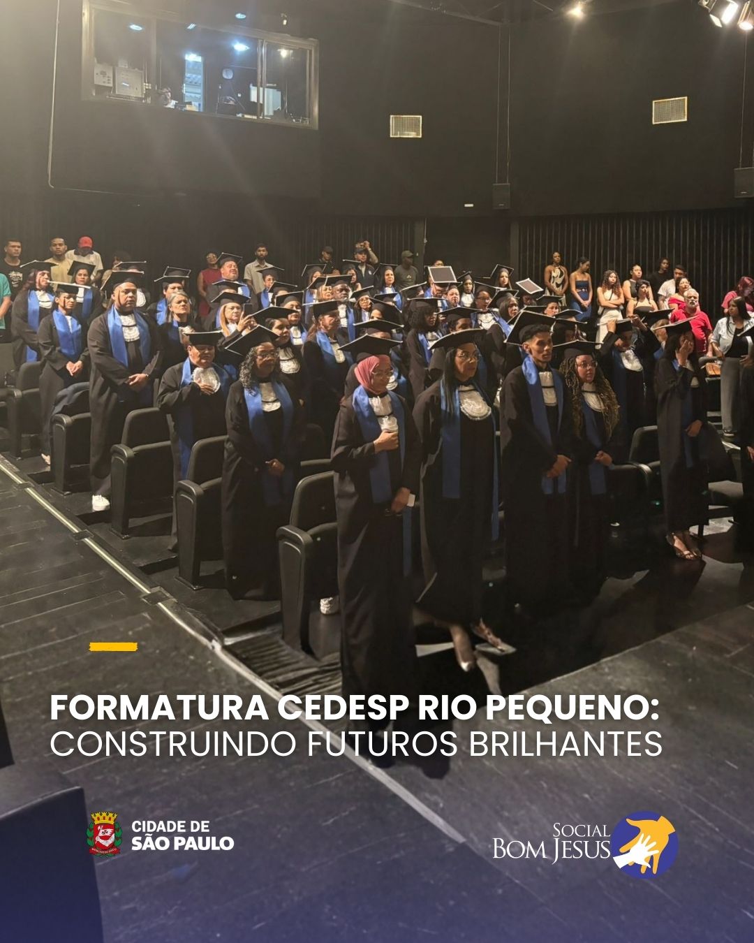Hoje celebramos a formatura dos nossos talentosos alunos dos cursos profissionalizantes de Confeitaria, Cuidador de Idoso e Manicure do @cedesprio .
Cada conquista representa uma oportunidade de crescimento, orgulho e transformação pessoal. Parabéns a todos que dedicaram esforço e paixão para desenvolver suas habilidades e construir um futuro promissor. 🎓
O Social Bom Jesus acredita no poder do desenvolvimento humano para transformar vidas e comunidades. Que essa formatura seja apenas o começo de muitas vitórias!