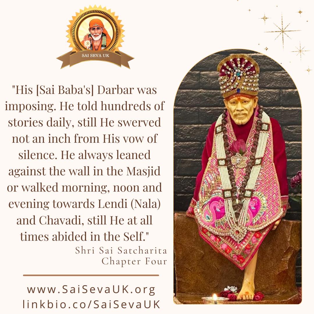 Shirdi Sai Babaโs Shri Sai Satcharita is filled with endless pearls of wisdom, partake of them to your hearts content โค๏ธ
#Blessed #ThankYouBaba #PearlsOfWisdom #SharingTeachings #NuggetsOfInspiration #ShirdiSaiBaba #SaiSevaUk