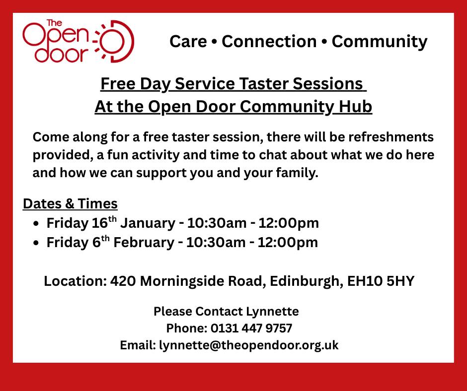Only Four days until our second free taster session. Have you got your place yet?
Please come along yourself, or bring someone you think would benefit from this experience. Enjoy refreshments, a fun activity and find out how our Day Services can support you and your family.
๐
Important Dates:
๐
๐ซ๐ข๐๐๐ฒ ๐๐๐ญ๐ก ๐๐๐ง๐ฎ๐๐ซ๐ฒ โ ๐๐.๐๐๐๐ฆ ๐ญ๐จ ๐๐.๐๐๐ฉ๐ฆ
๐
๐ซ๐ข๐๐๐ฒ ๐๐ญ๐ก ๐
๐๐๐ซ๐ฎ๐๐ซ๐ฒ โ ๐๐.๐๐๐๐ฆ ๐ญ๐จ ๐๐.๐๐๐ฉ๐ฆ
๐ซ To book a space, please contact Lynne:
๐ ๐๐๐๐ ๐๐๐ ๐๐๐๐
โ๏ธ ๐๐ฒ๐ง๐ง๐๐ญ๐ญ๐@๐ญ๐ก๐๐จ๐ฉ๐๐ง๐๐จ๐จ๐ซ.๐จ๐ซ๐ .๐ฎ๐ค
๐ ๐๐๐ ๐๐จ๐ซ๐ง๐ข๐ง๐ ๐ฌ๐ข๐๐ ๐๐จ๐๐, ๐๐๐ข๐ง๐๐ฎ๐ซ๐ ๐ก, ๐๐๐๐ ๐๐๐
#care #morningside #community #tastersession #Edinburgh #connection
