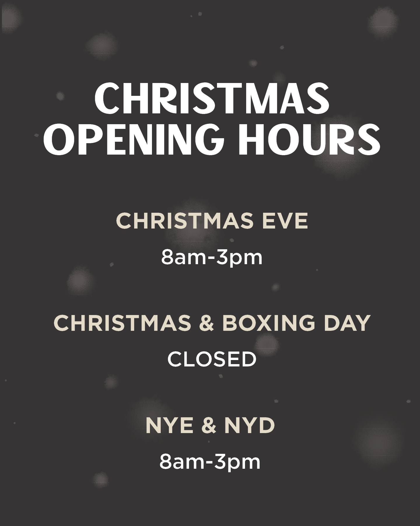 Our opening hours for the Christmas Period! 🎄
We hope you all have a Merry Christmas, a Happy New Year and enjoy your time off 🤘
#rykasboxhill #bikers #rykascafe #christmashours