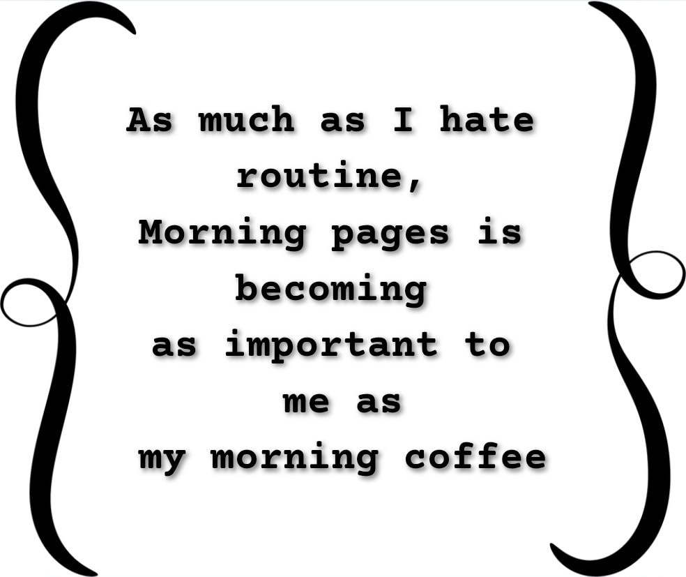 Routine is hard for me. At least when it comes to sleeping and writing. My morning pages might not be right when I wake up, I might write with distractions, but it brings a clarity to the mind, an awakeness and awareness that I don't find easily without the writing.
From my pages today; the stress of always having to write, having to continuously produce words, seems to burn through the fluff of who we think we should be leaving now choice but for our authentic selves to shine through.
#indieauthorsdiary #diaryofanindieauthor #morningpages #authenticwriting #writingauthentically #poetry #mentalwellbeing #diaryofapoet #writing #creativewriting