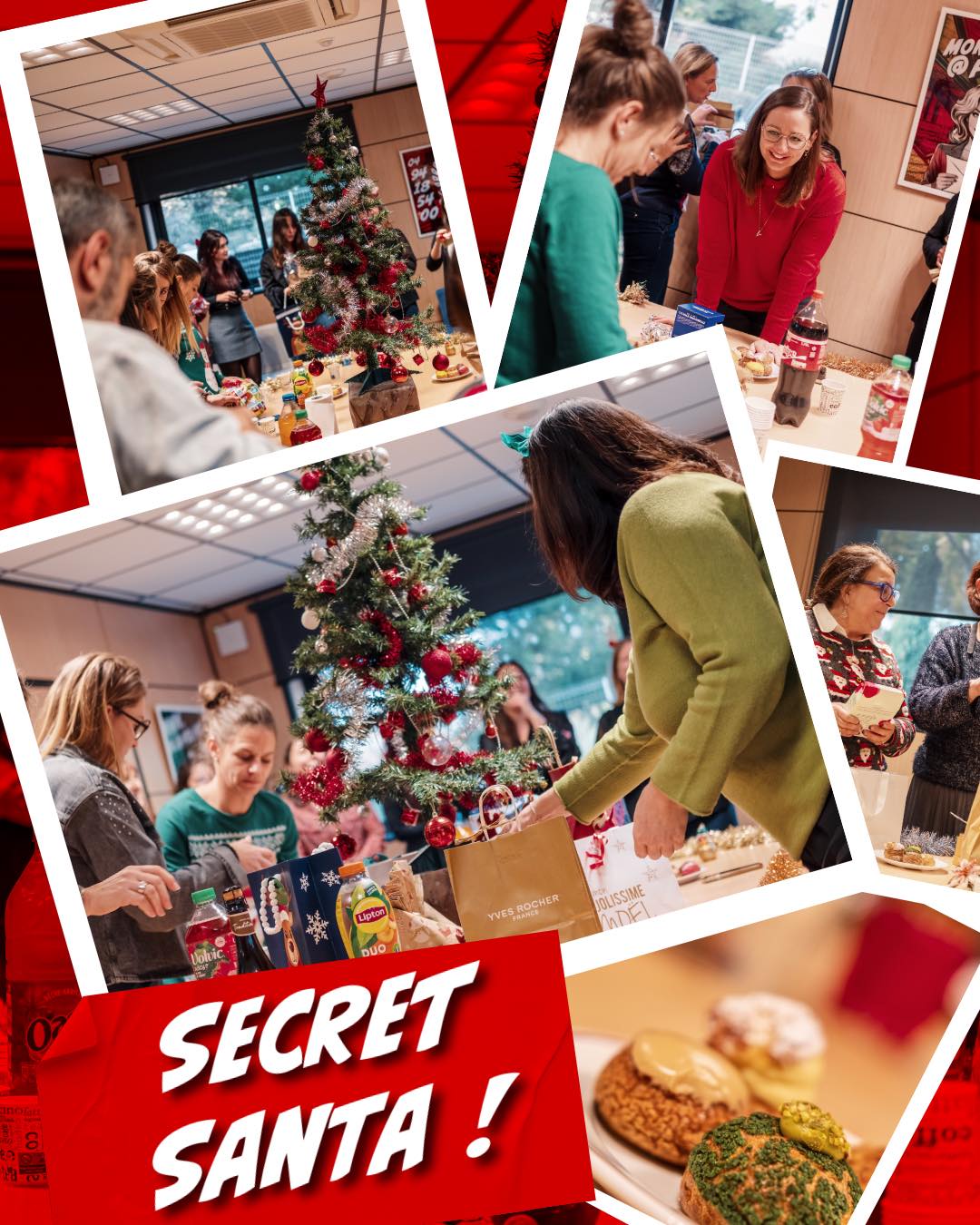 🎅La magie de Noël est passée par les locaux de Mon Pôl’Paie!
🎄Organisé par l’équipe , le secret Santa a fait des heureux !
🎁 Au programme, échange de cadeaux, rires…et délicieux choux à la crème !
❤️Un beau moment dans la grande tradition des fêtes de fin d’année.
#noel #teamwork #xmas #toulon #secretsanta