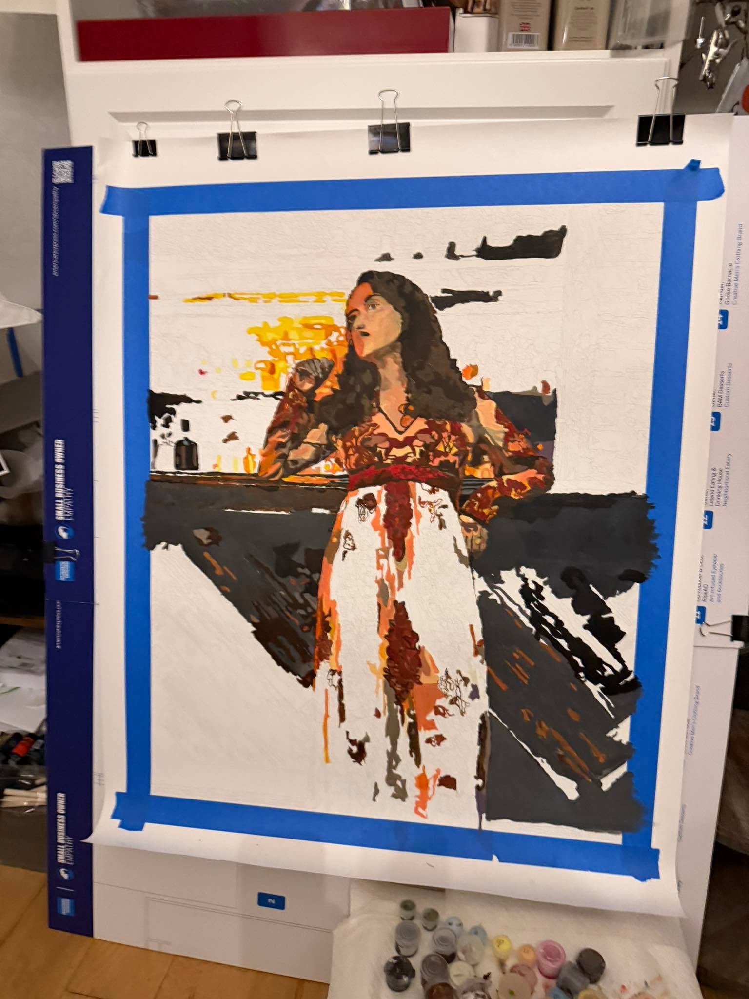 Progress. I like the blending. Don’t know about the color. Esthetically I don’t know
