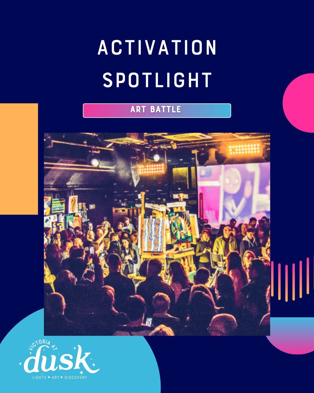 The creative folks at Art Battle will have an interactive black light mural at Victoria at Dusk on Friday 13 and Saturday 14 February from 5 - 9pm.
If you haven’t been to Art Battle, it’s live, competitive painting like you’ve never seen before. Apply to compete here as an artist: https://artb.art/profile/
Another exciting announcement will be coming about an after party too!! Follow their Instagram for ticket announcements @artbattlevictoria
#VictoriaEvents, #WhatToDoVictoria, #ThingsToDoVictoria
#YYJEvents #VictoriaTonight #VictoriaWeekend #DowntownVictoria #OurDWTN #VictoriaAfterDark #VictoriaAtDusk #ExperienceDusk #LightUpVictoria