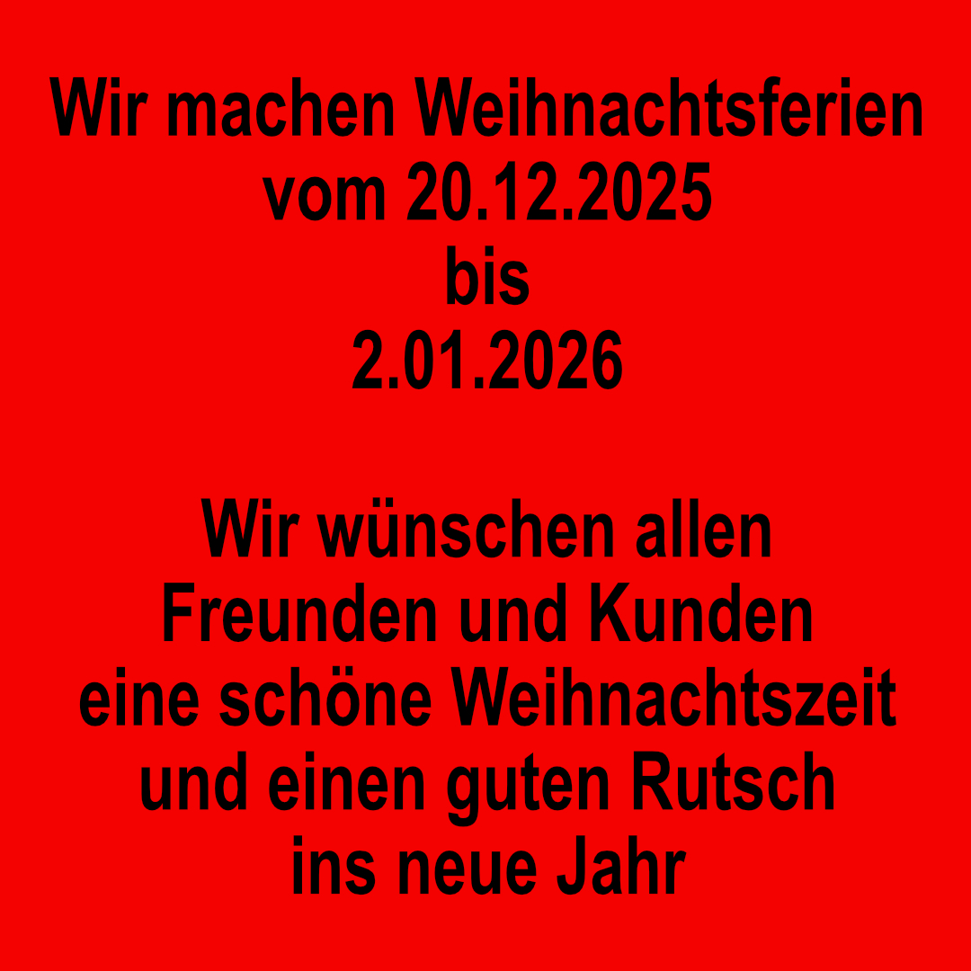 Wir haben Weihnachtsferien vom 20.12.2025 bis 2.01.2026.