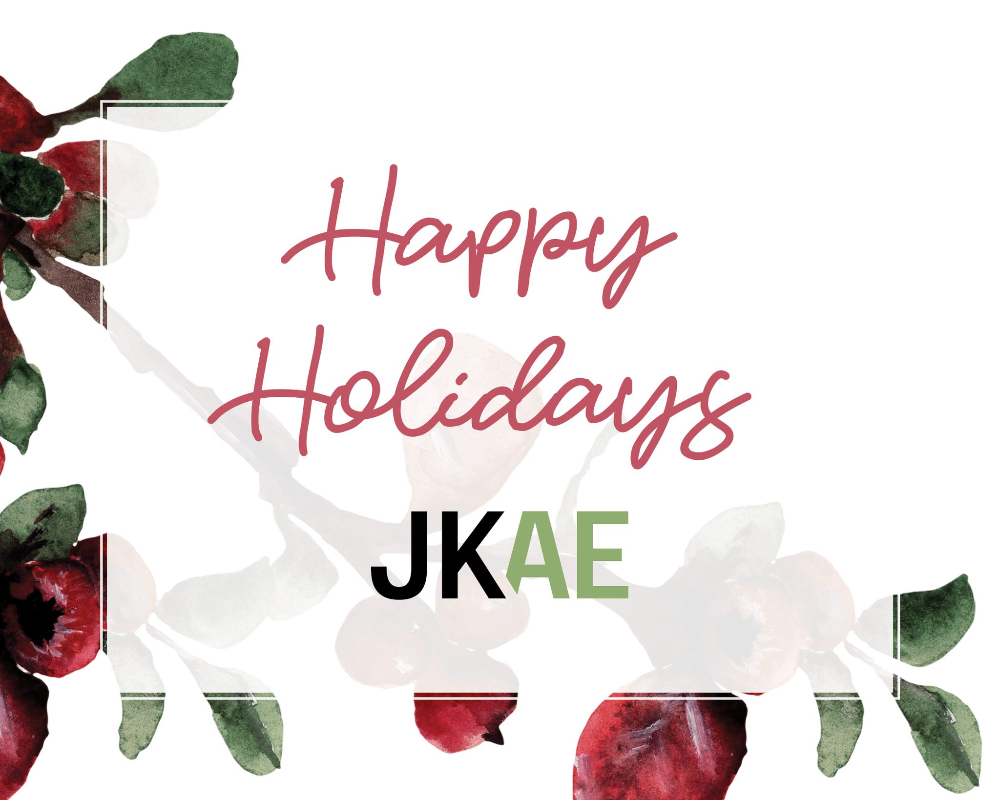 Happy Holidays from all of us at JKAE!
We’re so grateful for you and all we’ve accomplished together this year. Here’s to the journey ahead!
#JKAEDesign #HappyHolidays #Grateful