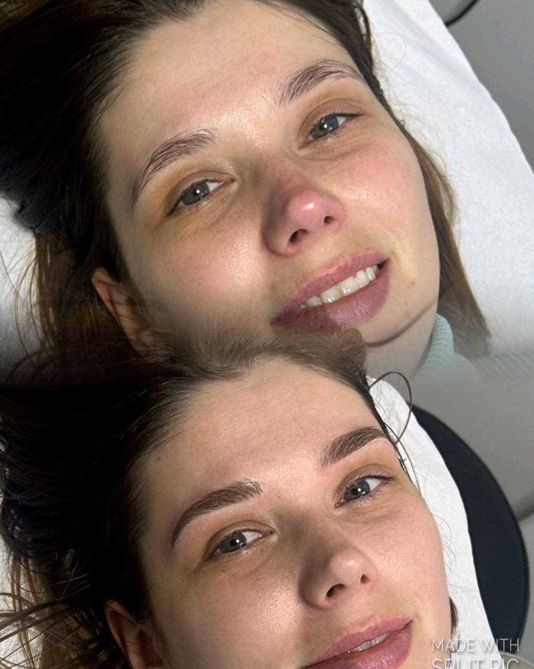 Agh I’m in love with these brows 😍 we added a soft arch and a nice defined tail and the result was stunning and so natural!