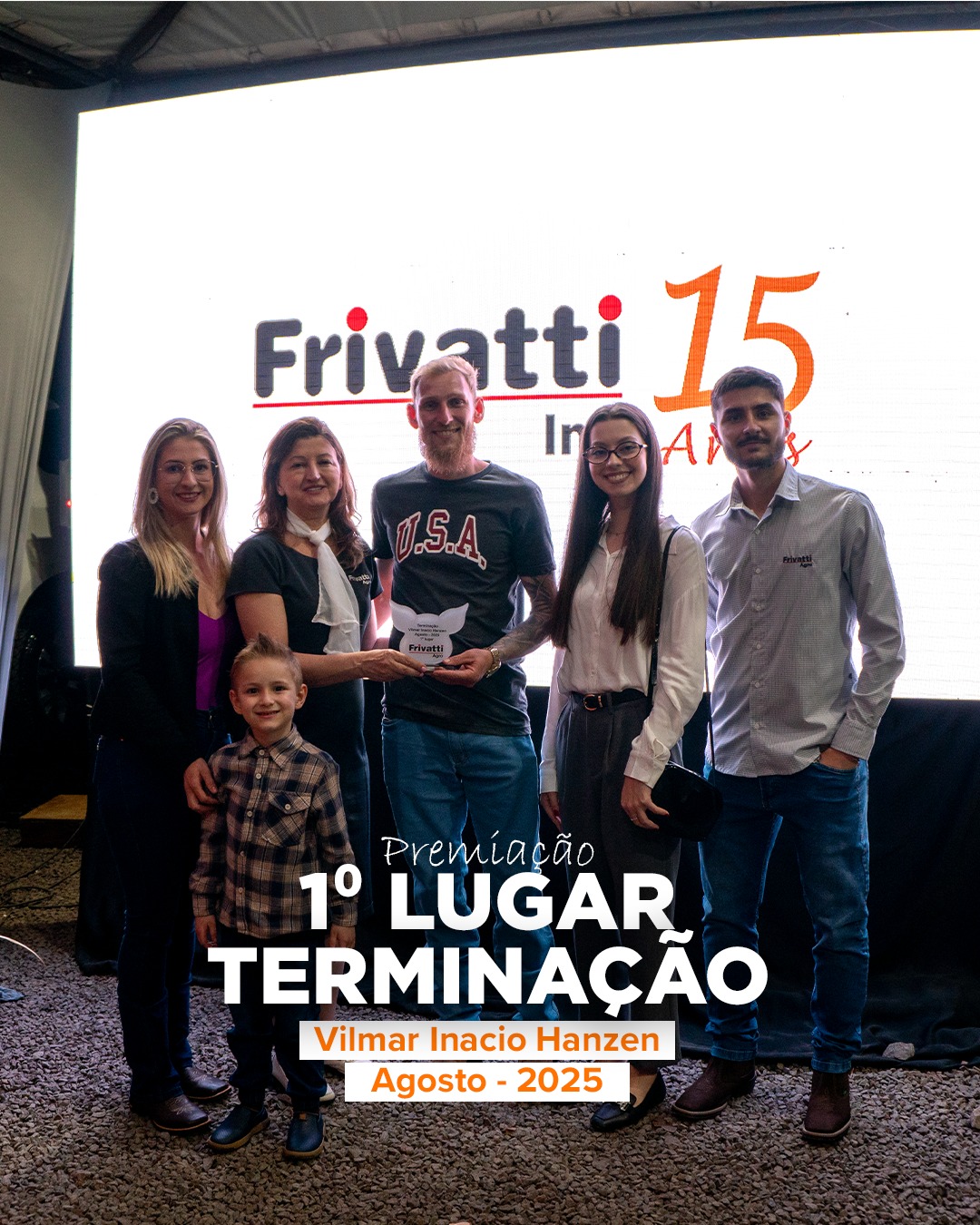Resultados que refletem dedicação, manejo eficiente e parceria de verdade 🤝🐖
Reconhecemos os produtores de terminação de suínos da Frivatti Agro que se destacaram nos últimos meses, alcançando os melhores resultados e reforçando nosso compromisso com a excelência no campo.
Agosto
🥇 Vilmar Inacio Hanzen
🥈 Patrícia Kroetz Kunz
🥉 Rudi José Hartmann Reuse
Setembro
🥇 Fábio Luis Barden Zuchi
🥈 Darci Antonio Calabria
🥉 Vanessa Caroline Finger
Outubro
🥇 Aloir Sangalletti
🥈 Jair Eugenio Nicodem
🥉 Dari Bruning
Parabéns a todos os produtores pelo empenho e pelos resultados. Seguimos juntos, evoluindo a cada ciclo.