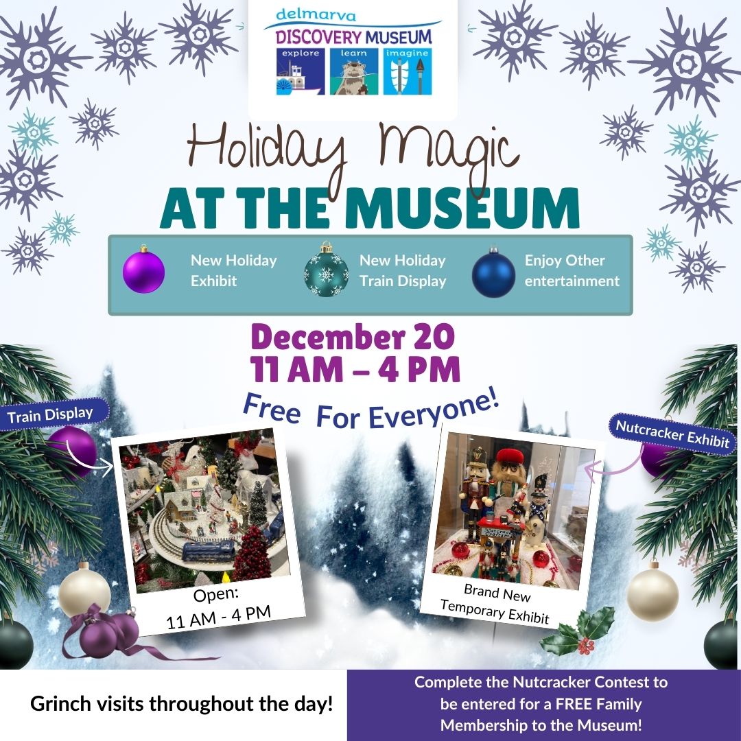 Reminder that our Free for Everyone event Holiday Magic at the Museum is taking place this Saturday, December 20 from 11 AM - 4 PM! Enjoy a new holiday exhibit, train display and visits from the Grinch! Hope to see you there!