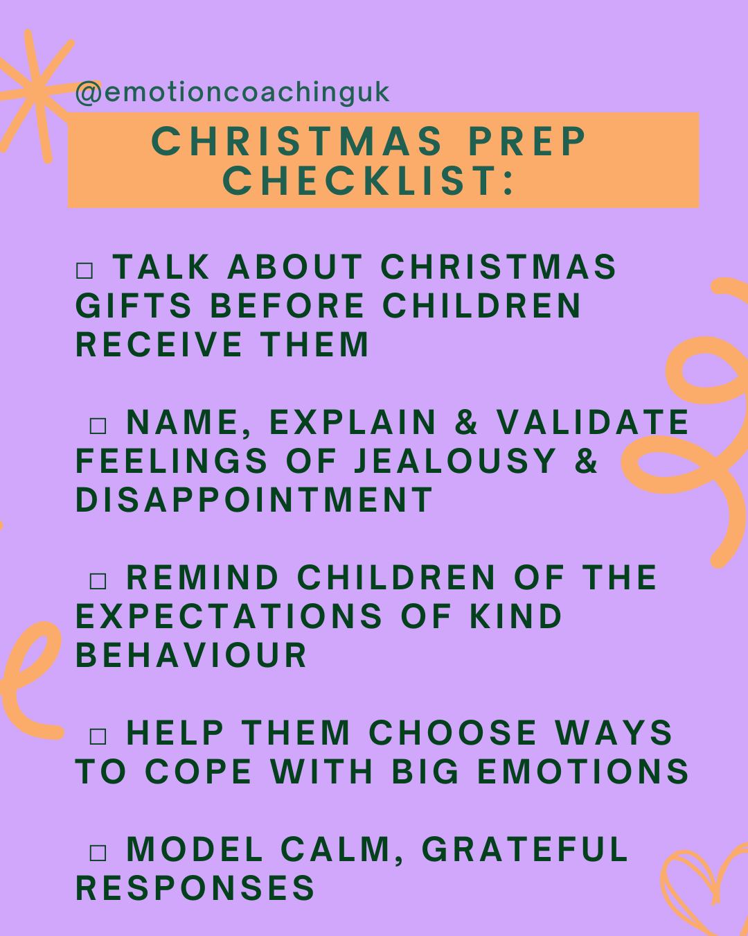 🎄 CHRISTMAS & BIG FEELINGS 🎄
December can be magica, land challenging. Excitement, routine changes, and lots of talk about presents can bring up big emotions for children.
Jealousy and disappointment are NORMAL. They don’t mean your child is ungrateful but they’re still learning to manage strong feelings.