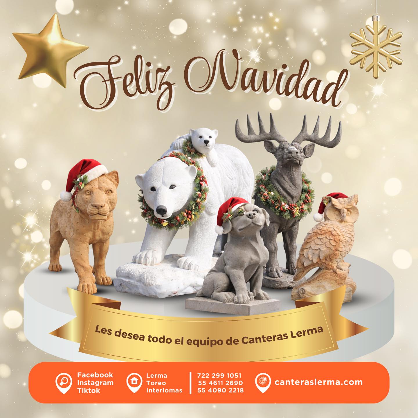 ¡Feliz Navidad! 🎄 🧡 Que hoy y siempre sus hogares sean refugio de amor, celebración y esperanza. Gracias por permitirnos embellecer sus espacios con la elegancia de la piedra natural.
📲 https://www.canteraslerma.com
#FelizNavidad #NavidadEnCasa #HogarConEstilo #PiedraNatural #CanterasLerma #Arquitectura #Decoración #hechoenmexico #diseñomexicano