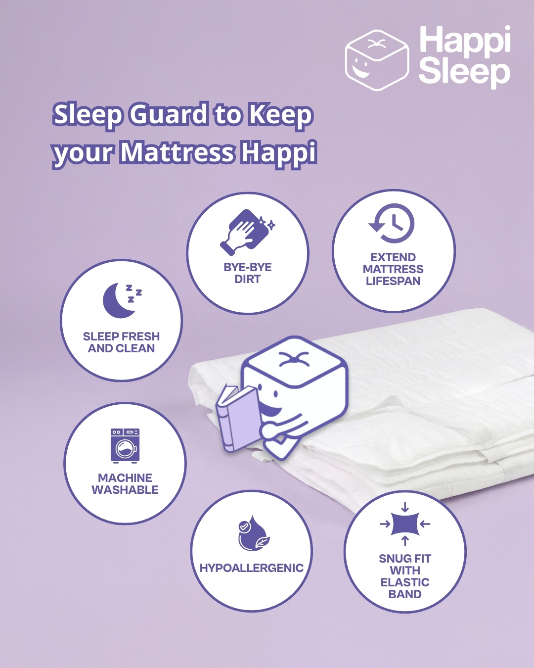 Keep your mattress as happi as your sleep! 😴💛 Cubie loves the Sleep Guard for keeping things fresh, clean, and comfy because a good night’s sleep should always be worry-free!
Protect your mattress with Sleep Guard today!
#HappiSleep #DreamWithUs