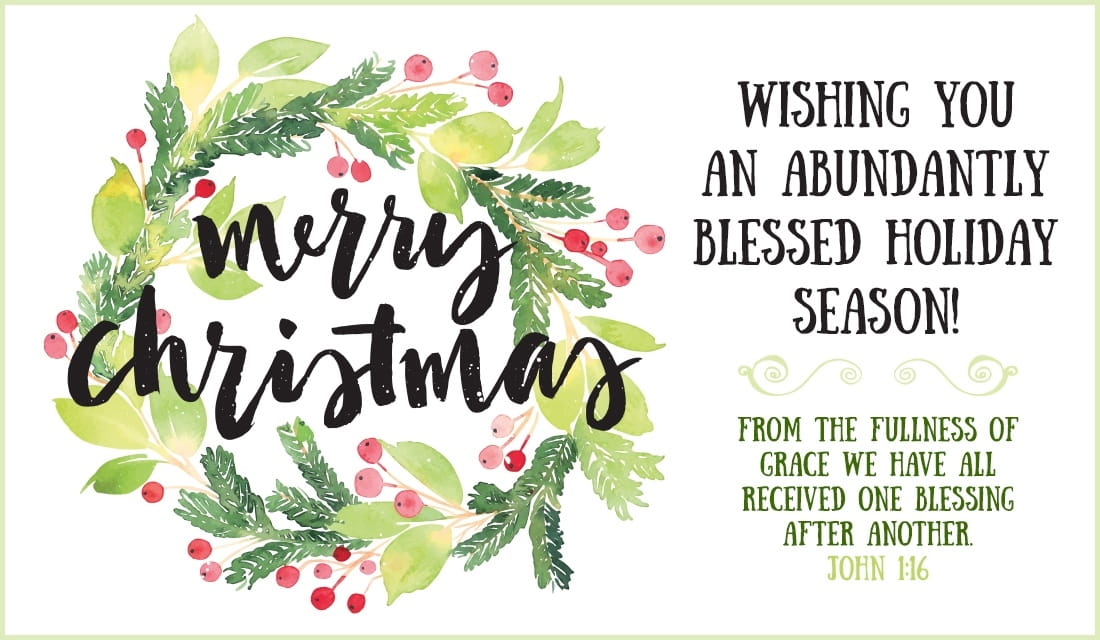 Wishing you and yours a very Blessed and Merry Christmas!