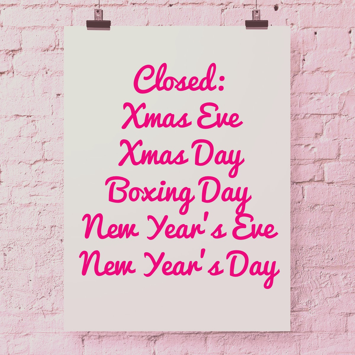 We’ll be closed for a few days around Xmas & again around the New Year, so our wonderful volunteers can enjoy this time for themselves.
But we’ll be open in between & back to normal from the 2nd as your daily free local community space!
Happy holidays!