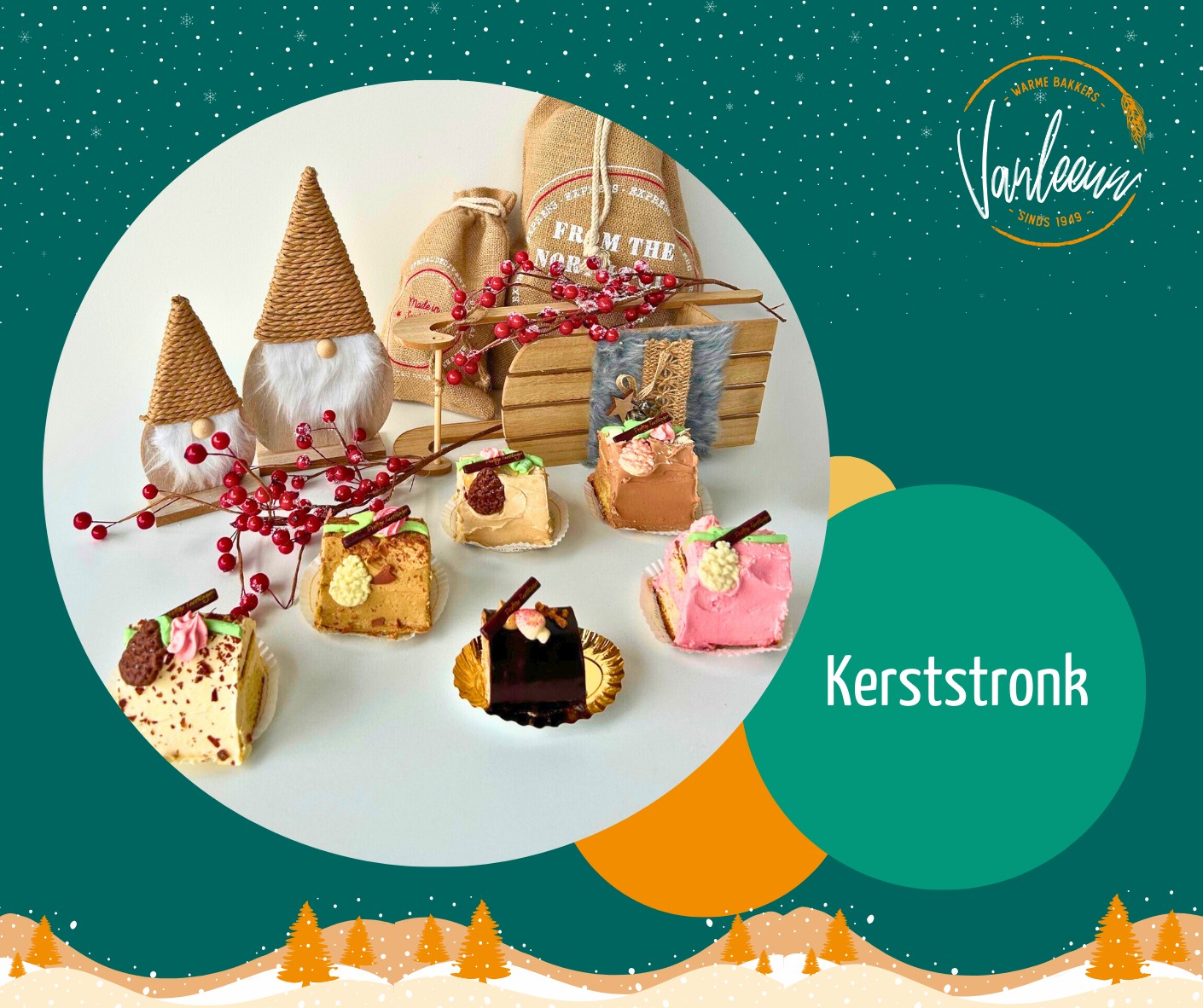 🎅✨ Kerstgebak voor elke smaak ✨🎅
Assortiment van verschillende soorten kerstgebak,
ook individueel verkrijgbaar.
Gevuld met slagroom, crème au beurre, javanais of bavarois.
Ook verkrijgbaar: heerlijke kerststol.
Ideaal om te delen… of helemaal zelf van te genieten. 🎄