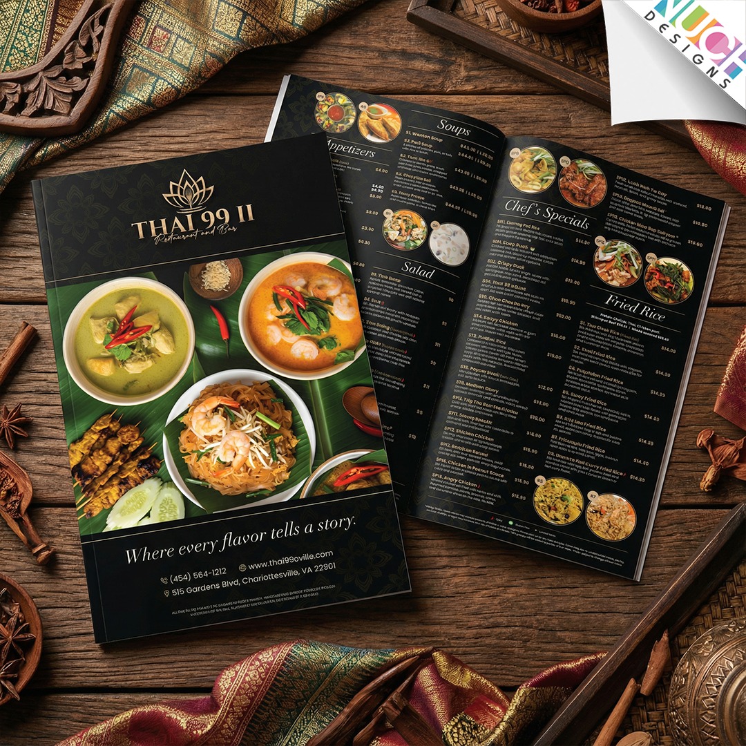 🎅 ผลงานออกเเบบเมนู เเละเว็บไซต์ ของร้าน Thai 99 II, ร้าน Thai House, ร้าน Siam Thai Cafe เเละร้าน Atlantic Sushi Asian Bistro ค่ะ
🌐 Website Design
เราออกแบบเว็บไซต์เเบบ Custom Design ให้รองรับทุกขนาดหน้าจอ ไม่ว่าจะเป็น Desktop, Mobile หรือ iPad พร้อมฟีเจอร์ Order Online เพิ่มความสะดวกให้ลูกค้าค่ะ
📖 Menu Design
เราออกแบบเมนูเเบบ Custom Design ตามบรีฟของลูกค้า เพื่อให้เหมาะกับเอกลักษณ์ของร้านที่สุดค่ะ
🎅 Nuch.Designs รับออกแบบเว็บไซต์ ออกแบบเมนูร้านอาหาร ออกแบบโลโก้ และงานกราฟิกทุกชนิด
🎅 สนใจติดต่อสอบถามโดยตรงได้ที่
Contact: 214-663-1239
Line ID: @nuchdesigns
Email: info@nuchdesigns.com
Website: www.nuchdesigns.com
#ร้านอาหารไทยในอเมริกา #นุชดีไซน์ #nuchdesigns #ออกแบบเว็บไซต์ร้านอาหารไทยในอเมริกา #เว็บร้านอาหารไทยในอเมริกา #เว็บไซต์ร้านอาหารไทย #ออกแบบเมนูร้านอาหาร #ออกแบบเว็บร้านอาหาร #เมนูเครื่องดื่ม #SocialMedia #รับดูเเละSocialMedia #รับดูเเละSocialMediaสำหรับคนไทยในอเมริกา