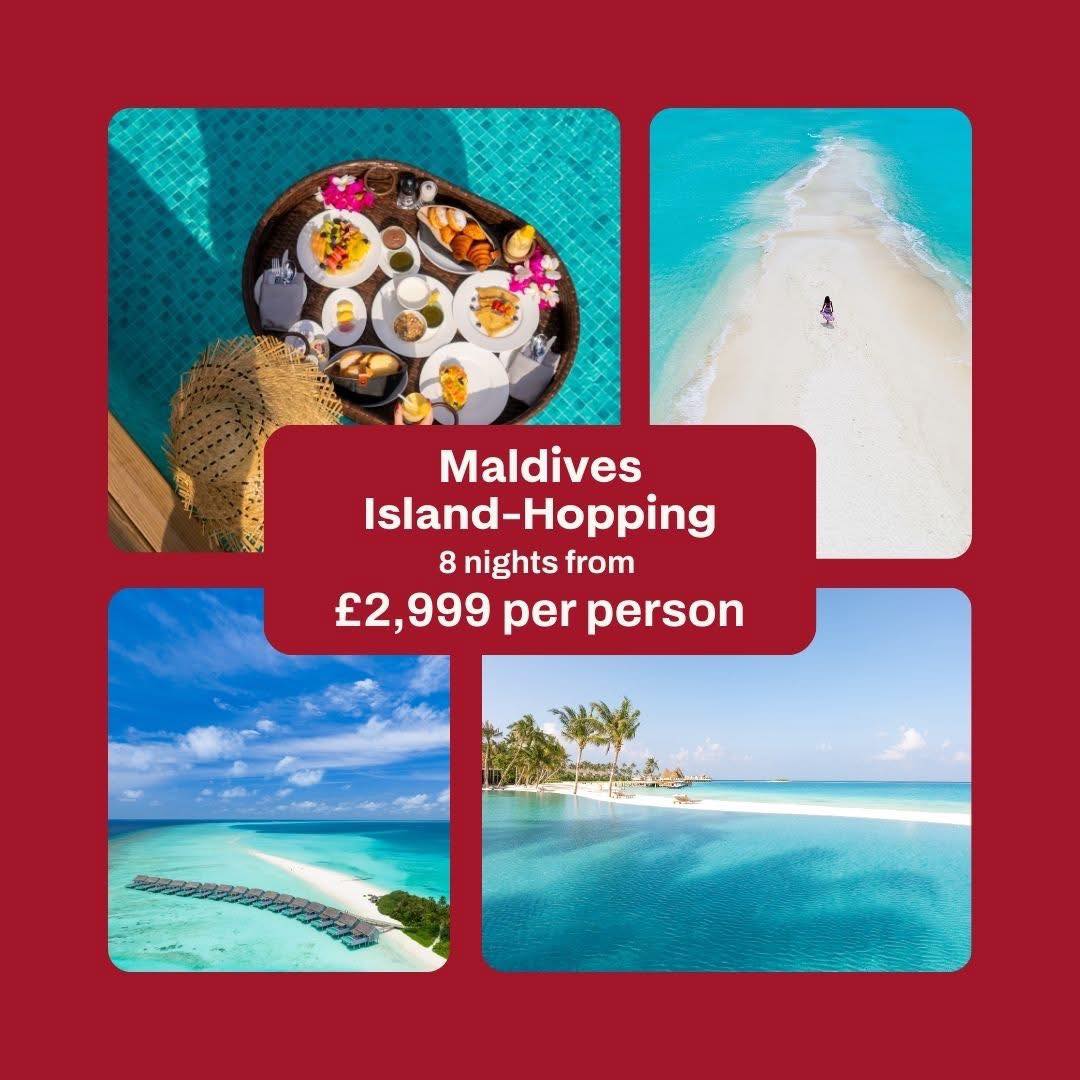 🏝️ Maldives island hopping 🏝️
Two islands. One epic Maldives escape
Start with 4 nights at Kuramathi Maldives, where you can drift between white sandbars, lush nature trails, and restaurants galore. Villas sit in tropical gardens, along quiet beaches, or above water so clear it barely looks real.
Then hop on a direct boat to ananea Madivaru Maldives, one of the newest island hideaways, where every villa comes with its own private pool and ocean views. Snorkel the vibrant house reef with complimentary gear or spend your days stretched out by the lagoon.
You’ll enjoy a free upgrade from a Water Villa with Pool to a Deluxe Water Villa with Pool
Plus complimentary dining upgrade from Half Board to Half Board plus with drinks included.
Based on selected departures in June 2026
Dine Around All Inclusive at Kuramathi from £185pp ( I definitely recommend doing this!)
Water Villa at Kuramathi from £485pp
All Inclusive at ananea Madivaru from £275pp
Get in touch for full details and a personal quote. As with all my holidays, this can be tailored to your requirements
☎️ or WhatsApp 01282 854143
📧 sarah.mcculley@mytc.com
#personaltravelagent
#travelcounsellors