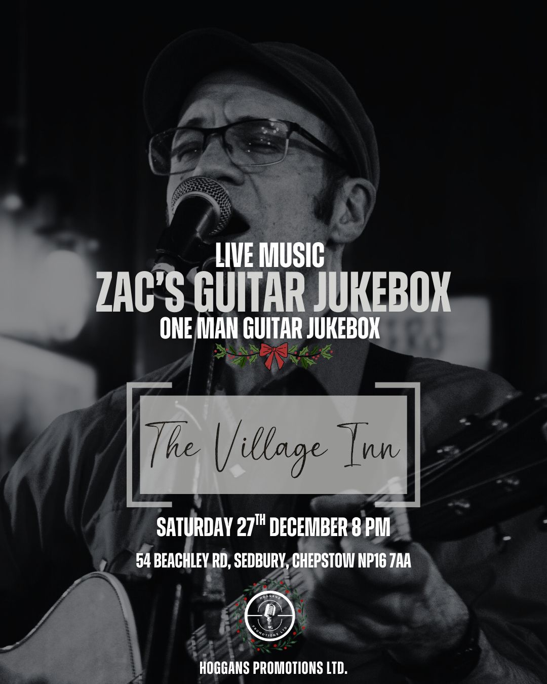 It's Christmas week! But that doesn't mean we're leaving you without entertainment this weekend! We've got a set from Zac's Guitar Jukebox this Saturday - choose from over 150 classic songs and let the Guitar Jukebox entertain you!
The fun starts at 8PM - dig yourself out of the wrapping paper and opened envelopes, and join us for the last Christmas cheer of the year!
🗓️ Saturday 27th December
⌚ 8PM
📍 The Village Inn, Sedbury
@zacsguitarjukebox #saturdaynight #saturday #sedburyevents #sedbury #xmas #christmas #saturdaynights #supportlivemusic #SupportLocal #livemusicvenue