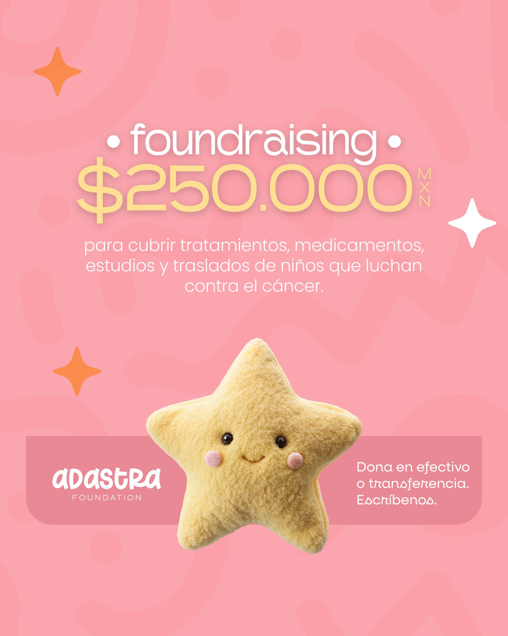 Faltan pocos días para que este año llegue a su fin, y queremos cerrarlo de la mejor manera: regalando luz, esperanza y acompañamiento a nuestros niños. ✨💛
Cada donativo nos acerca a ese objetivo y se transforma en apoyo real para quienes hoy más lo necesitan.
Súmate a nuestra causa y ayúdanos a terminar el año dejando huella en sus vidas.
Dona hoy. Juntos, podemos hacer la diferencia. 🌟