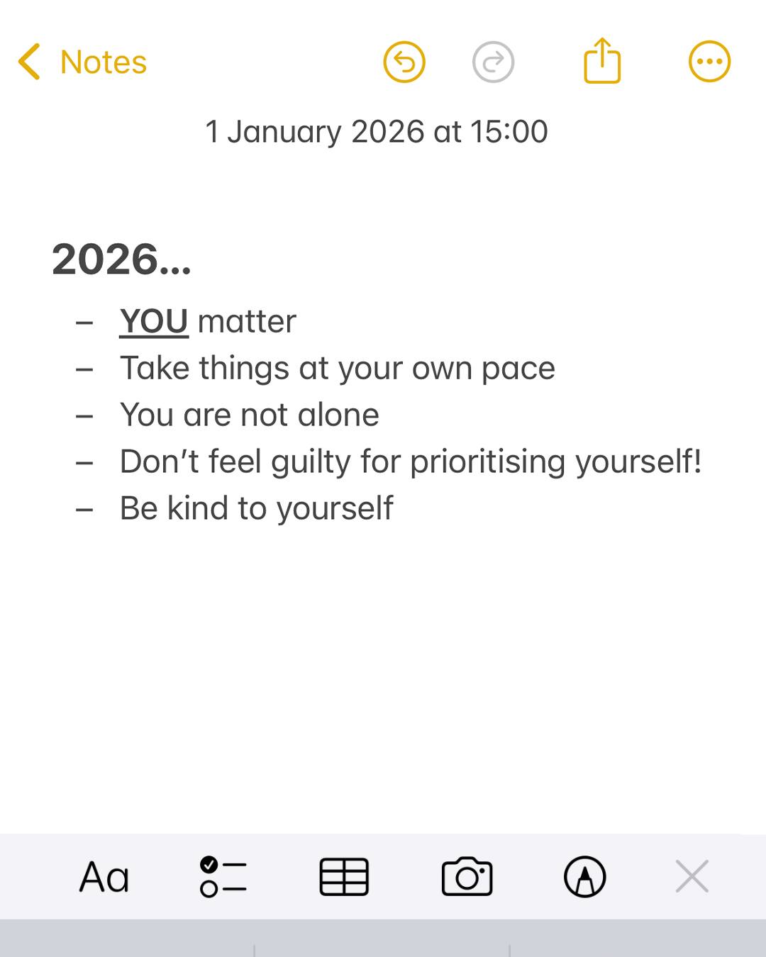 A reminder: New Year's resolutions aren't a requirement.
Be gentle to yourself, everyone is on a different journey, do things that bring YOU joy. 🫶