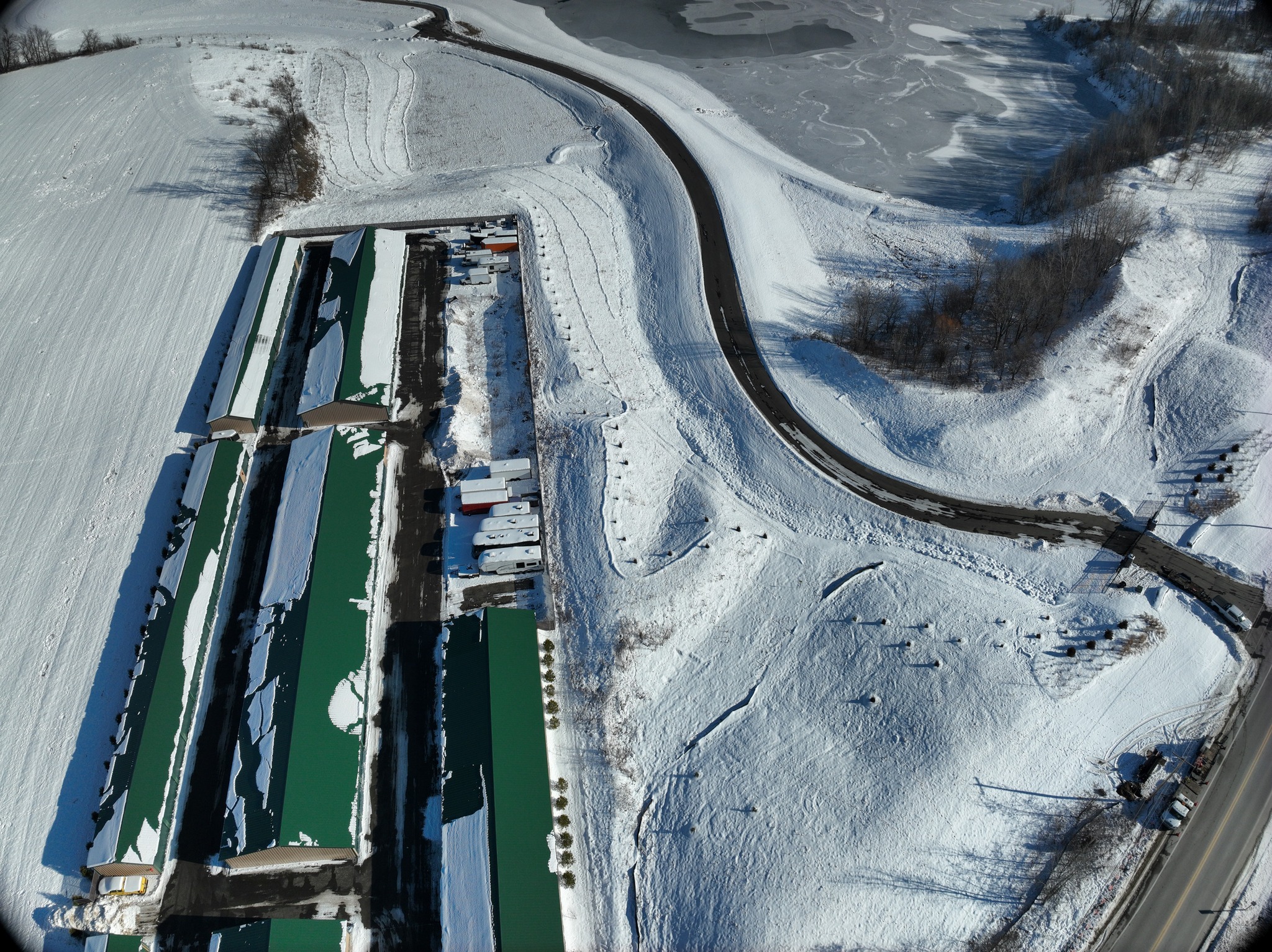 #InTheFieldFriday Even in winter, erosion inspections can reveal a lot. By combining drone technology with traditional survey methods, inspectors are able to quickly spot areas of concern that should be addressed in the spring. The second photo indicates an area of erosional concern where water had concentrated and created a gully. This proactive approach helps protect shorelines, maintain stormwater facilities, and ensure native vegetation has the best chance to thrive once the growing season begins.